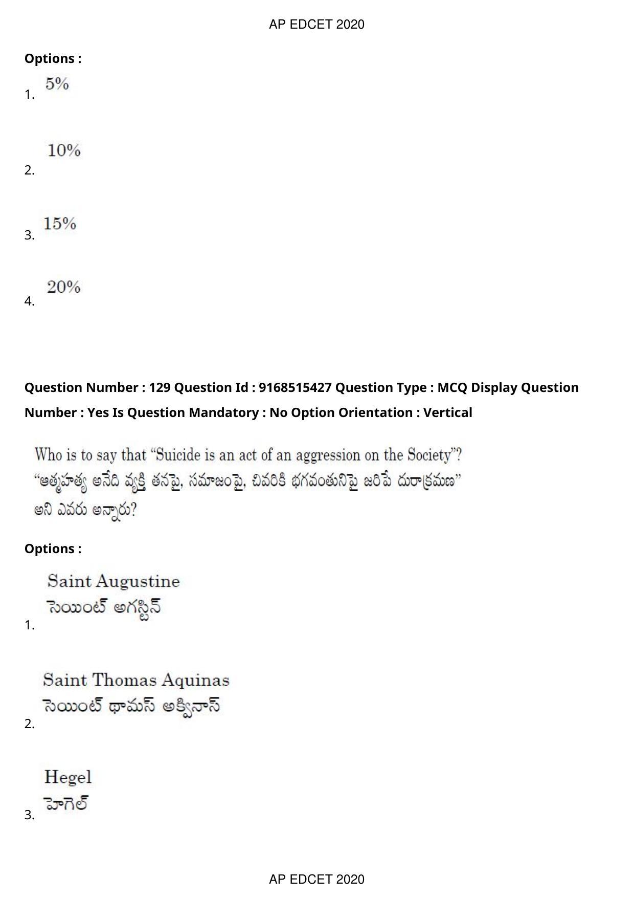 AP EDCET 2020 Social Studies Question Paper Shift 1 - Page 94