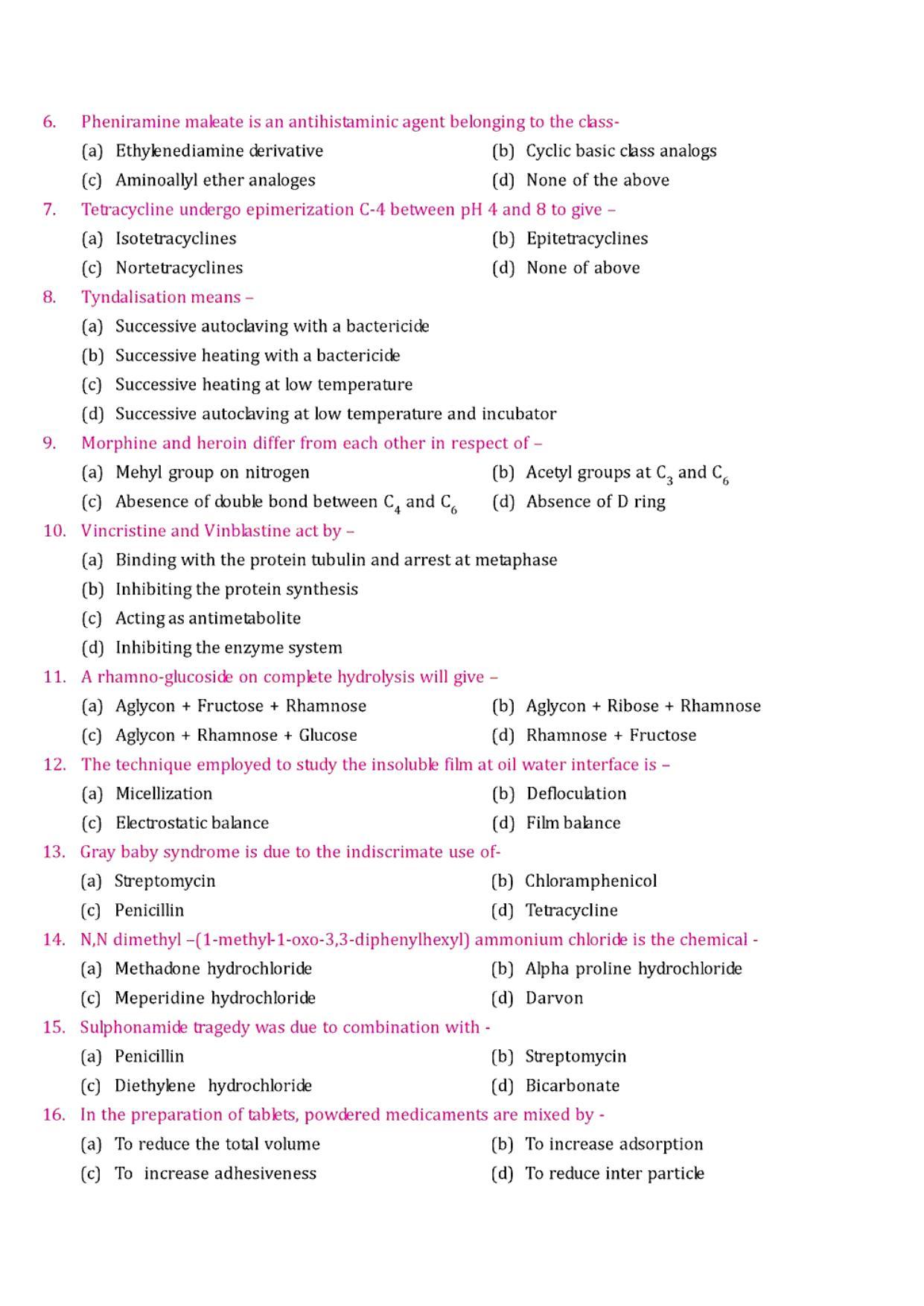 GPAT 1988 Question Paper - Page 2
