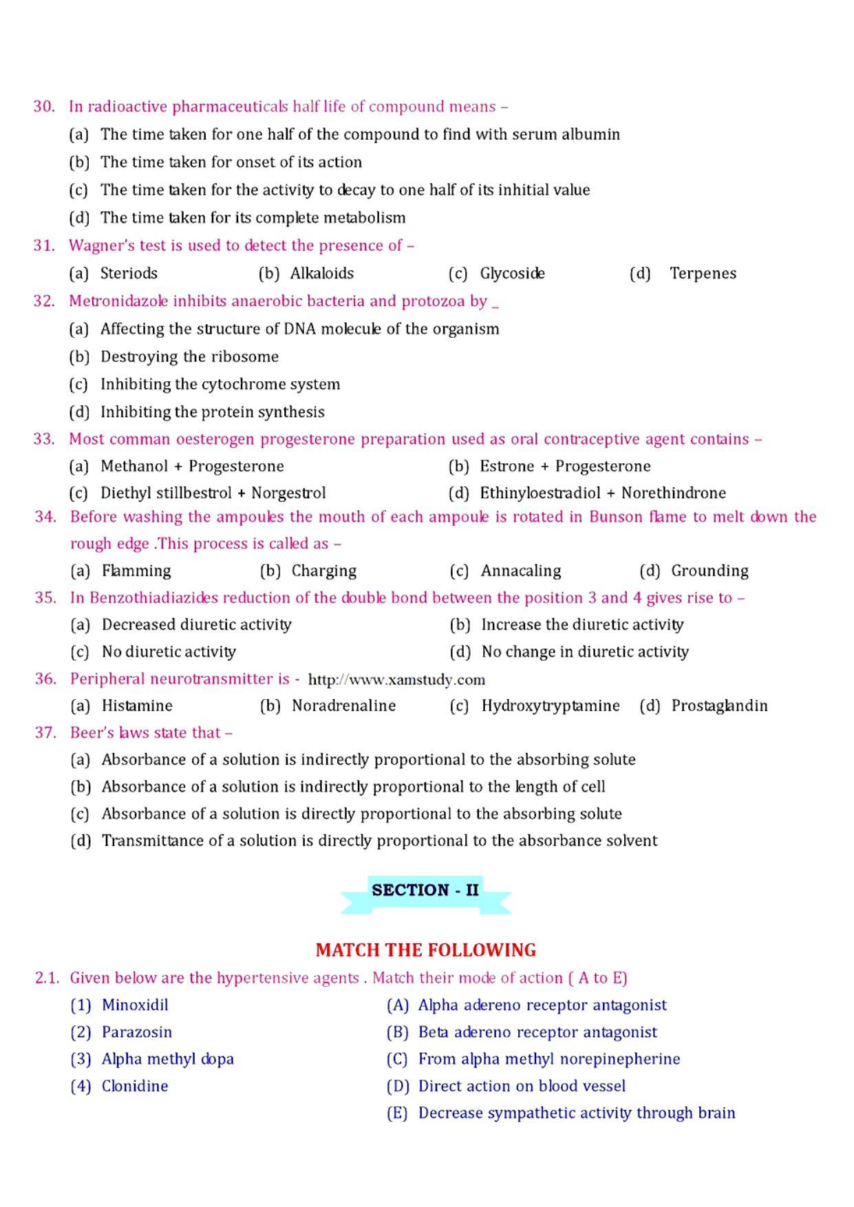 GPAT 1988 Question Paper - Page 4
