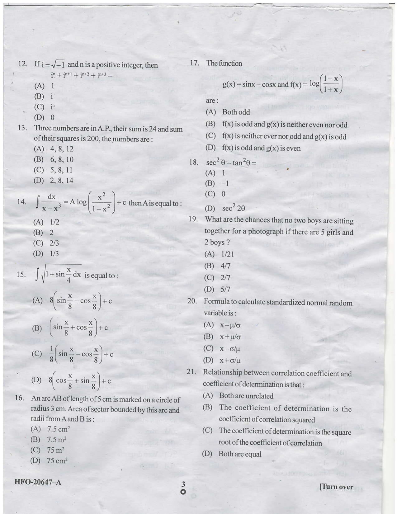 KUET 2023 MCA Question Paper - Page 37