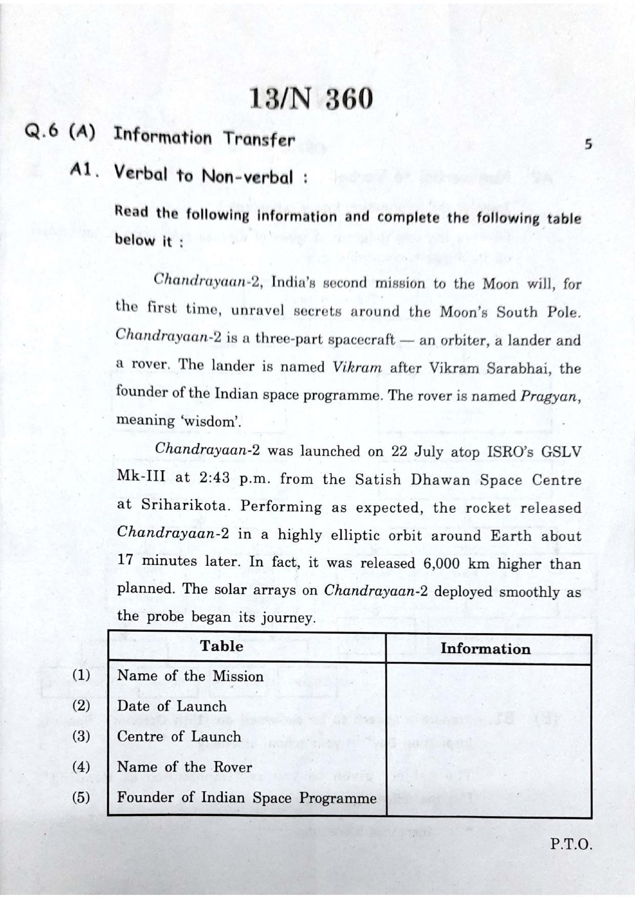 Maharashtra Board SSC English 2020 Question Paper - Page 13
