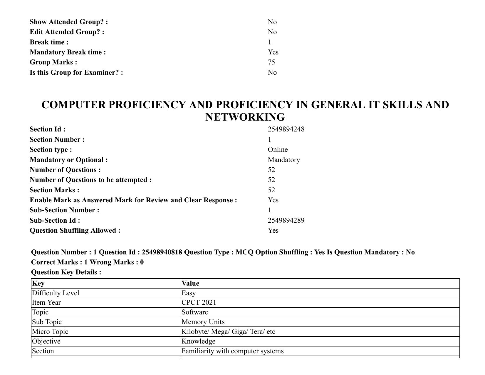 MP CPCT 07 August 2021 Question Paper English Shift 2 - Page 2