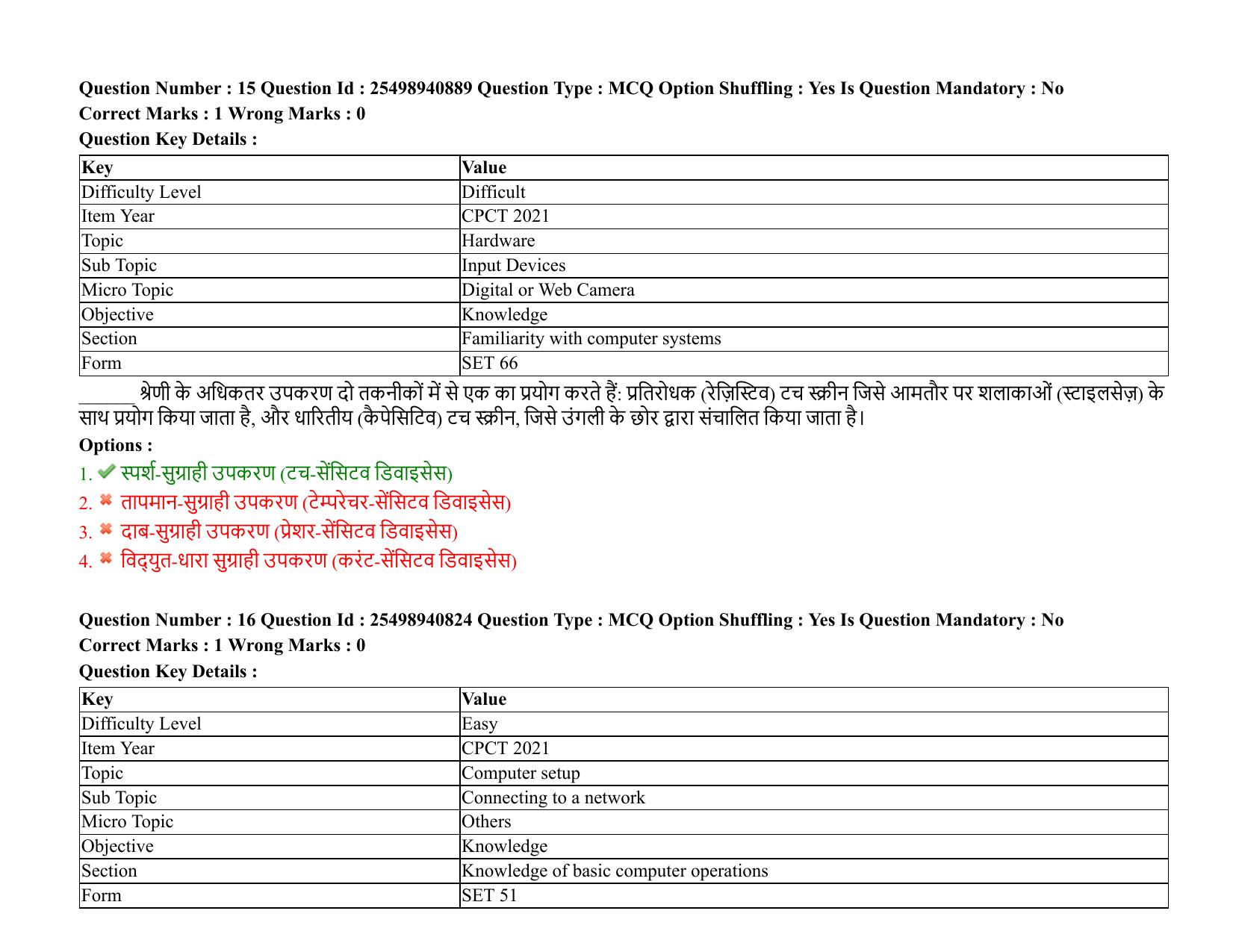 MP CPCT 07 August 2021 Question Paper English Shift 2 - Page 20