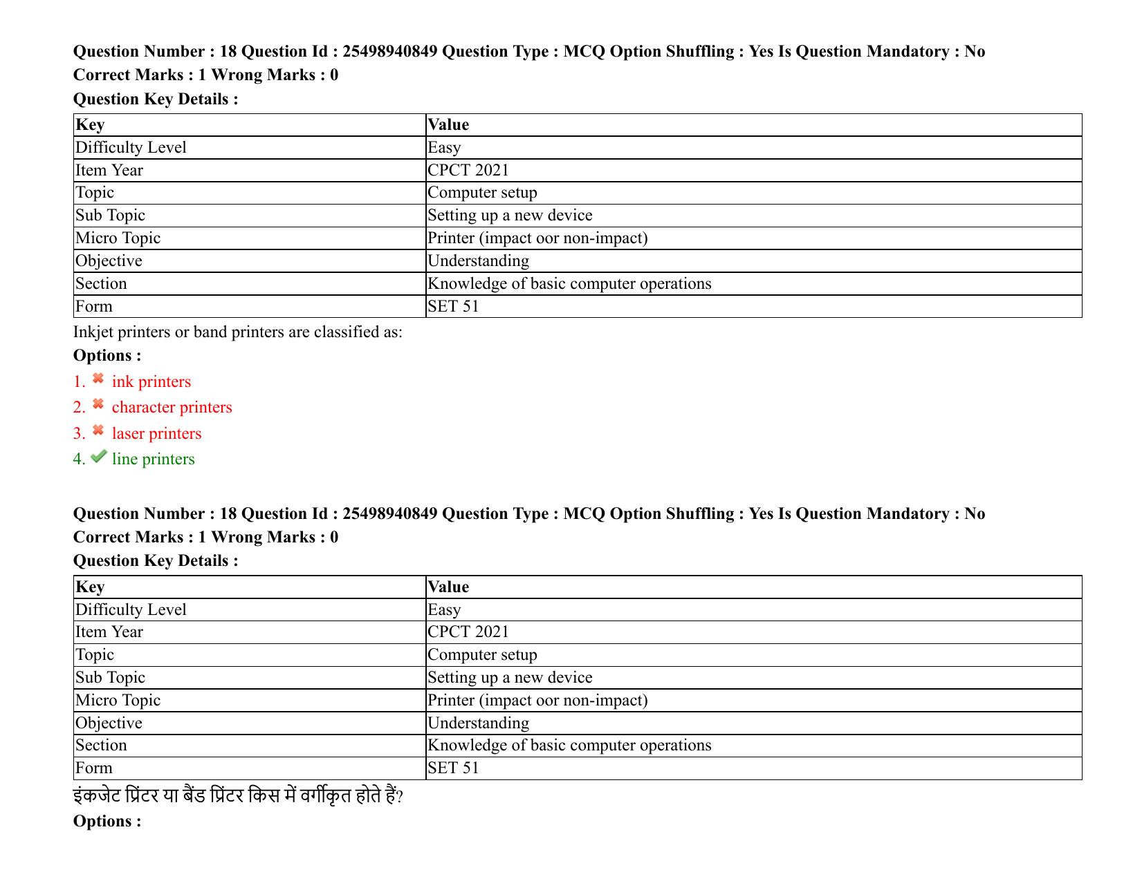 MP CPCT 07 August 2021 Question Paper English Shift 2 - Page 23