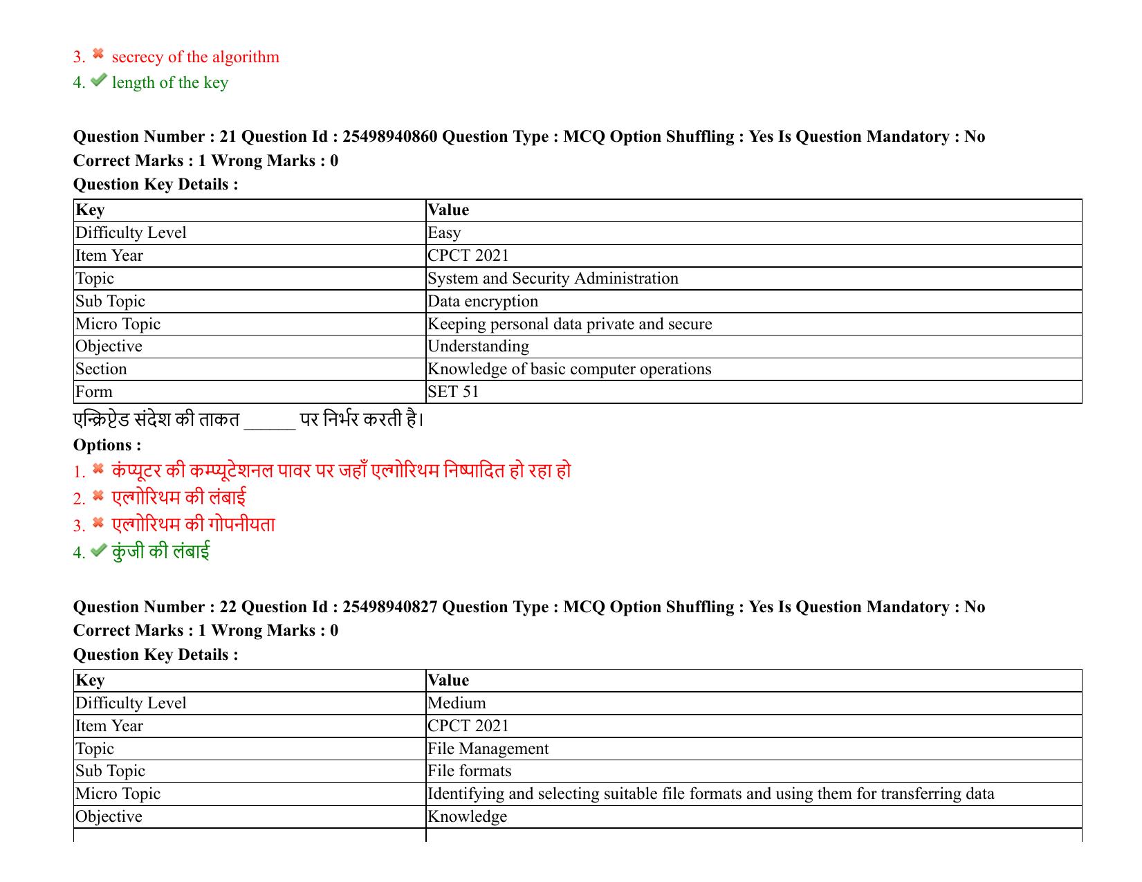 MP CPCT 07 August 2021 Question Paper English Shift 2 - Page 27
