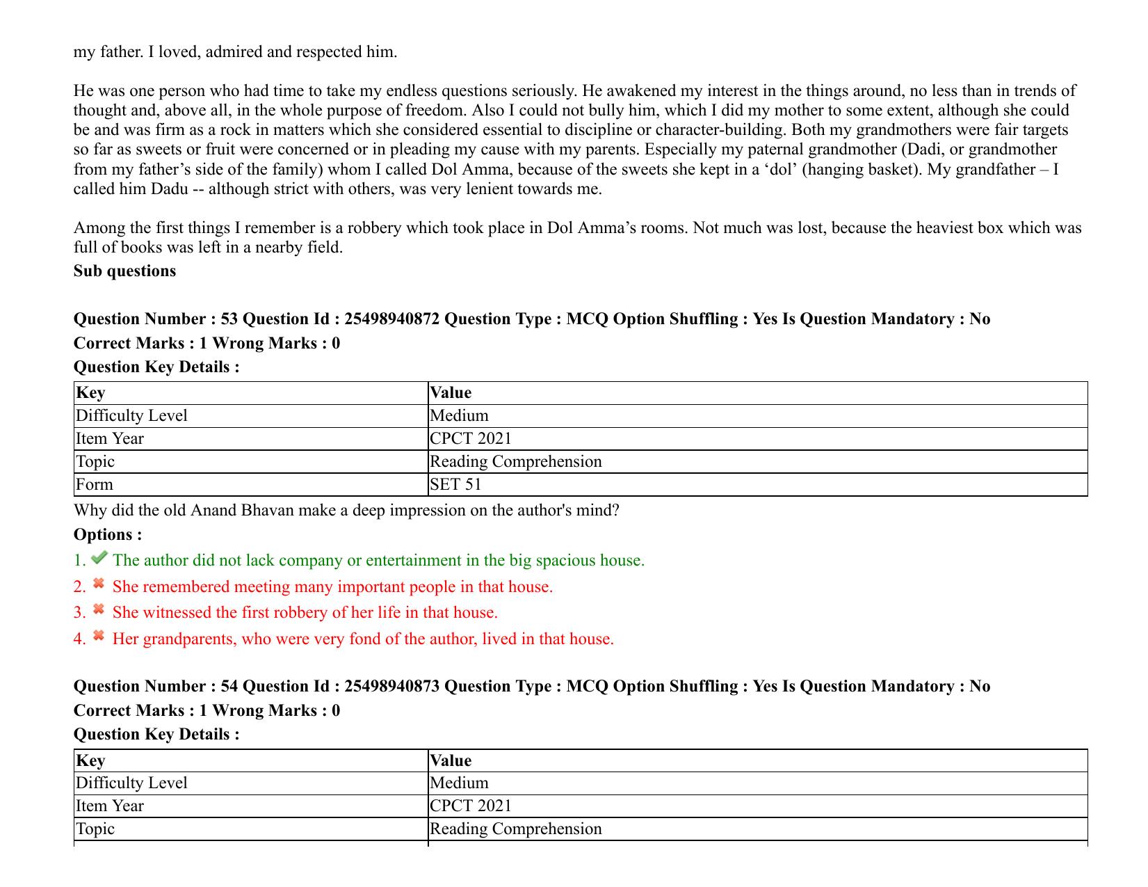 MP CPCT 07 August 2021 Question Paper English Shift 2 - Page 65