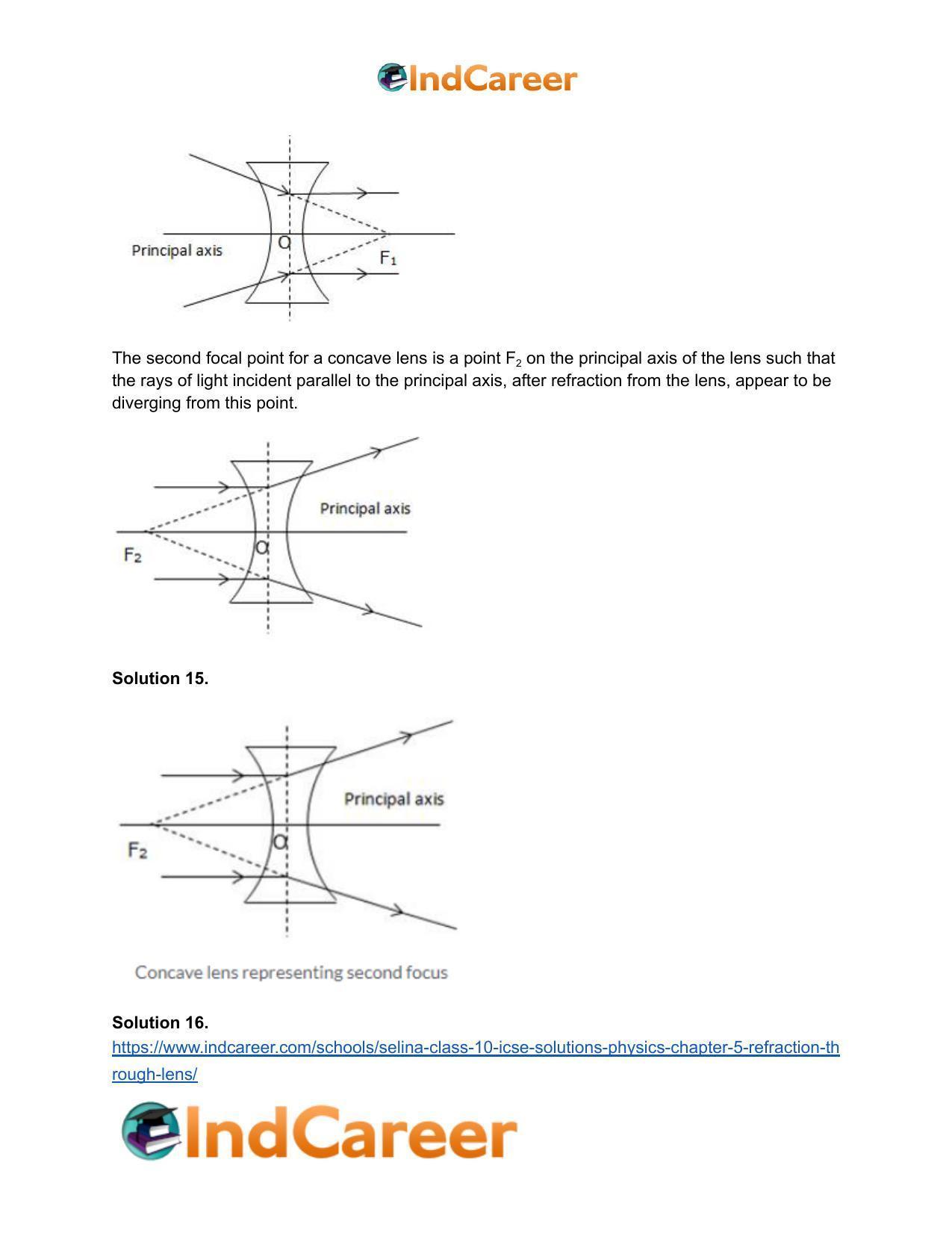 Selina Class 10 ICSE Solutions Physics : Chapter 5- Refraction through Lens - Page 7