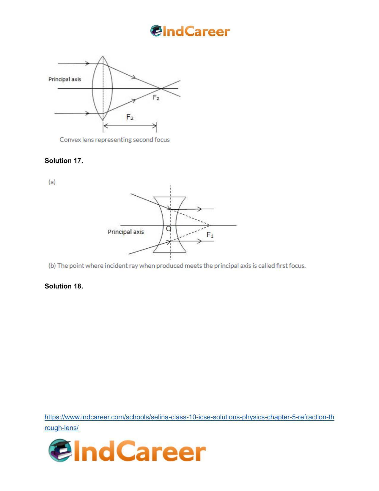 Selina Class 10 ICSE Solutions Physics : Chapter 5- Refraction through Lens - Page 8