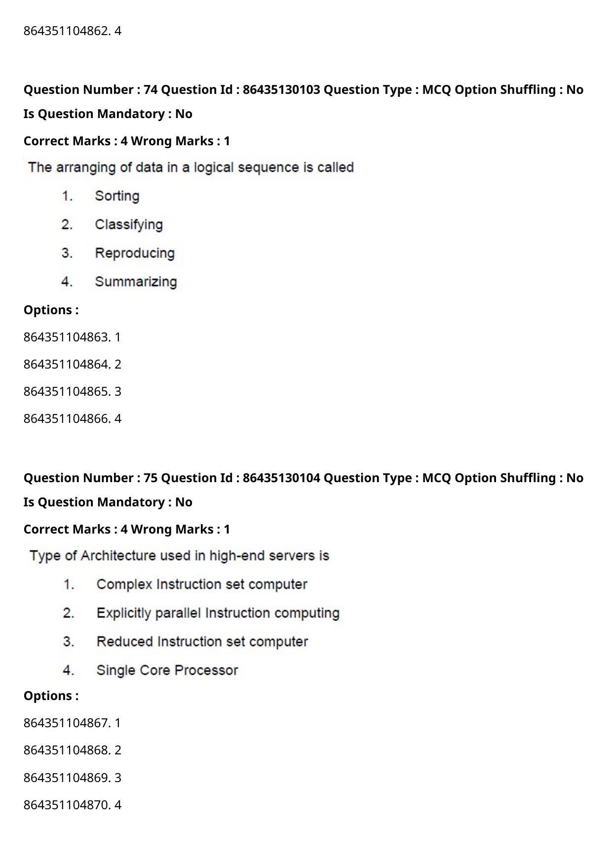 CUET PG 2021 PGQP34 Question Paper - Page 40