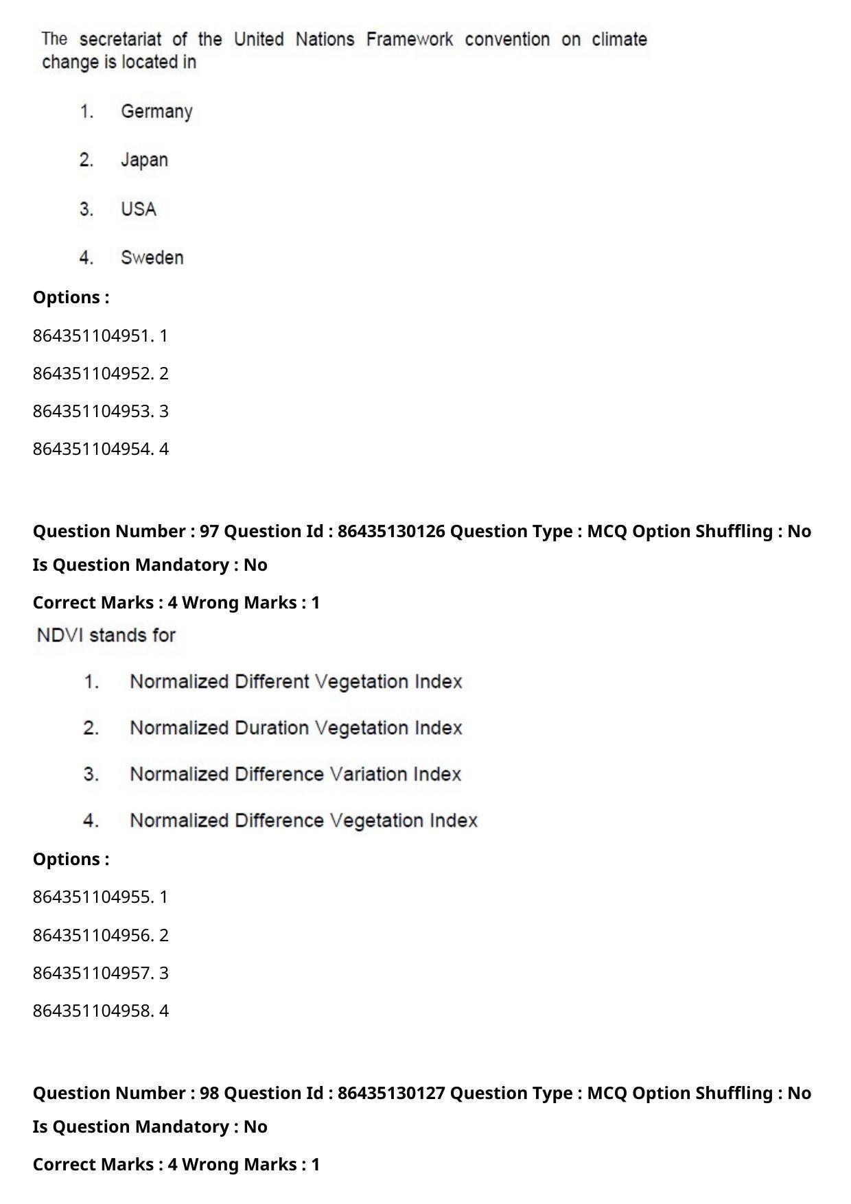 CUET PG 2021 PGQP34 Question Paper - Page 51