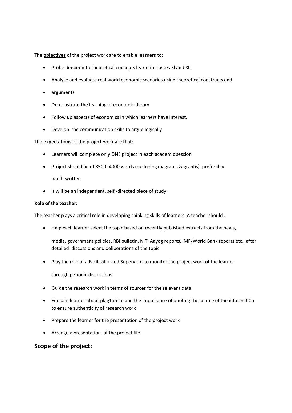 AHSEC 2nd Year Economics Syllabus - Page 6