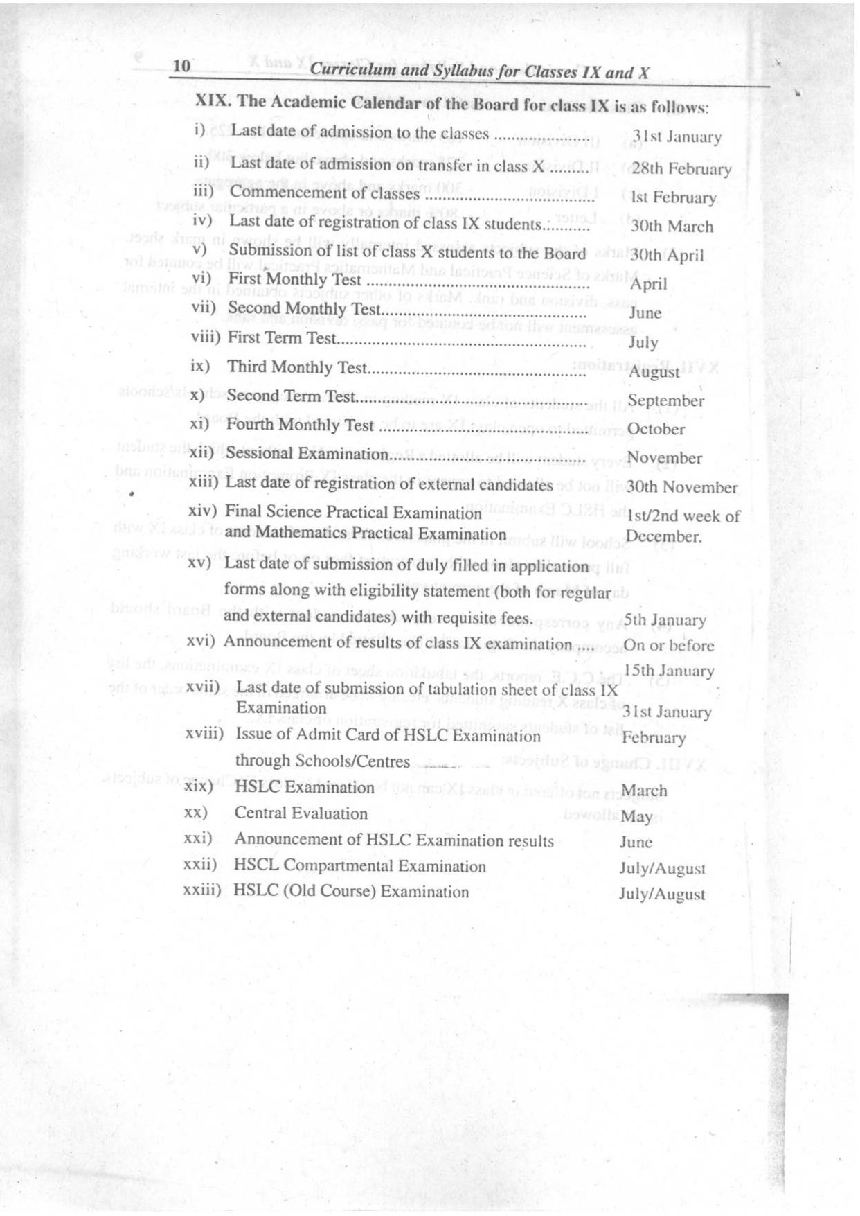 Manipur Board Syllabus for Class 9, 10 - Page 10