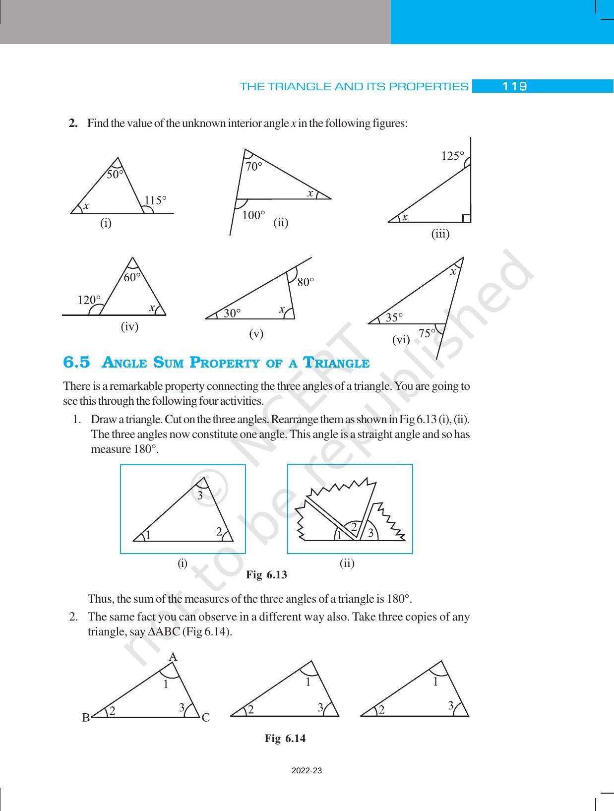 NCERT Book for Class 7 Maths: Chapter 6-The Triangles and Their Properties - Page 7