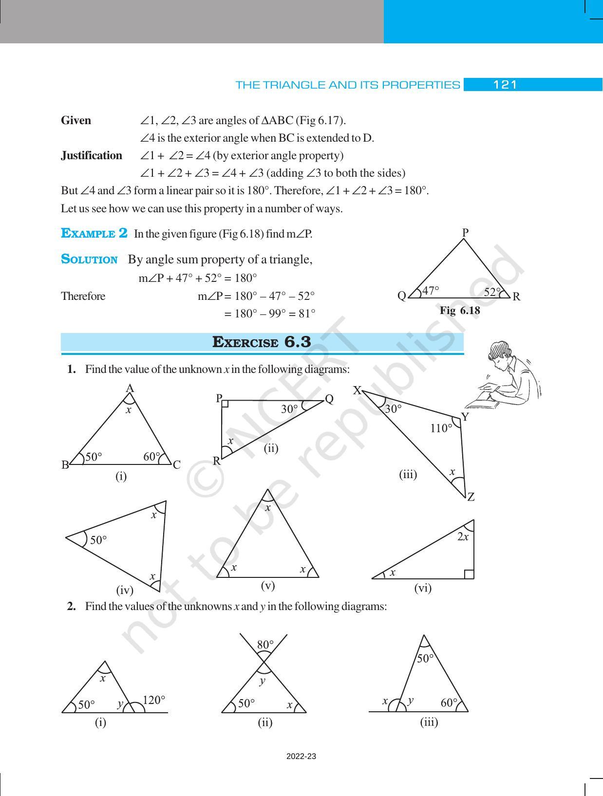 NCERT Book for Class 7 Maths: Chapter 6-The Triangles and Their Properties - Page 9