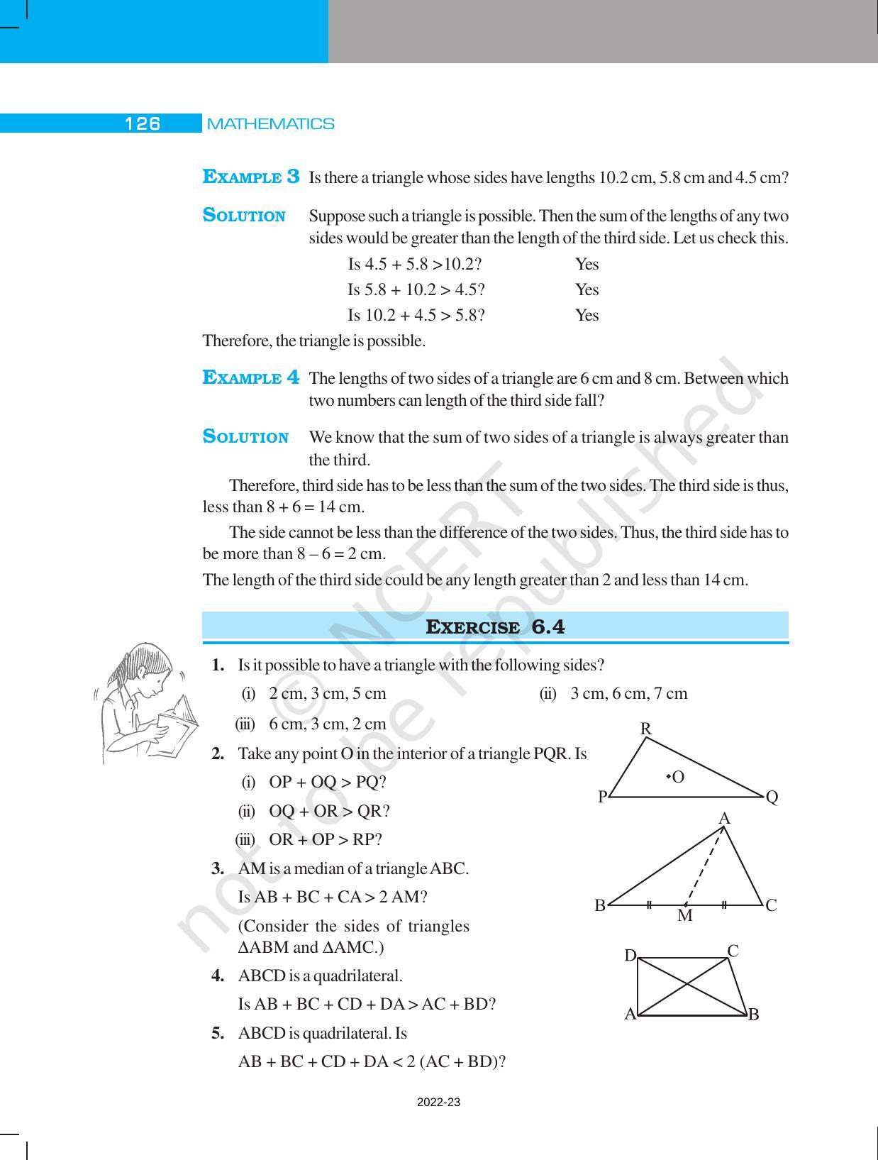 NCERT Book for Class 7 Maths: Chapter 6-The Triangles and Their Properties - Page 14