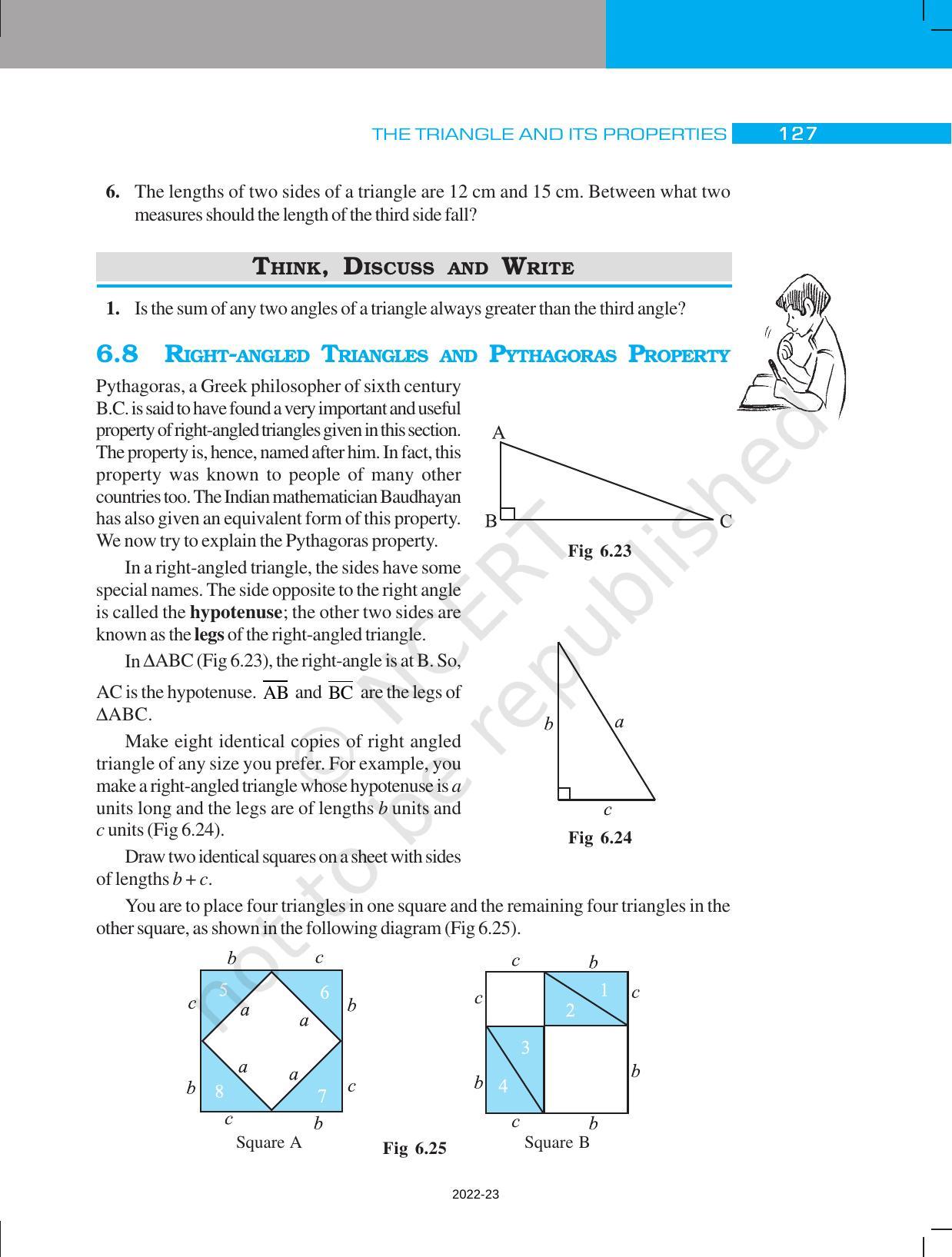 NCERT Book for Class 7 Maths: Chapter 6-The Triangles and Their Properties - Page 15