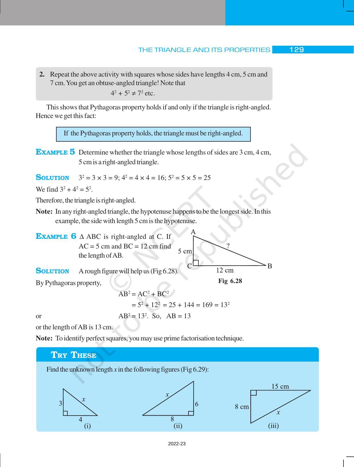 NCERT Book for Class 7 Maths: Chapter 6-The Triangles and Their Properties - Page 17