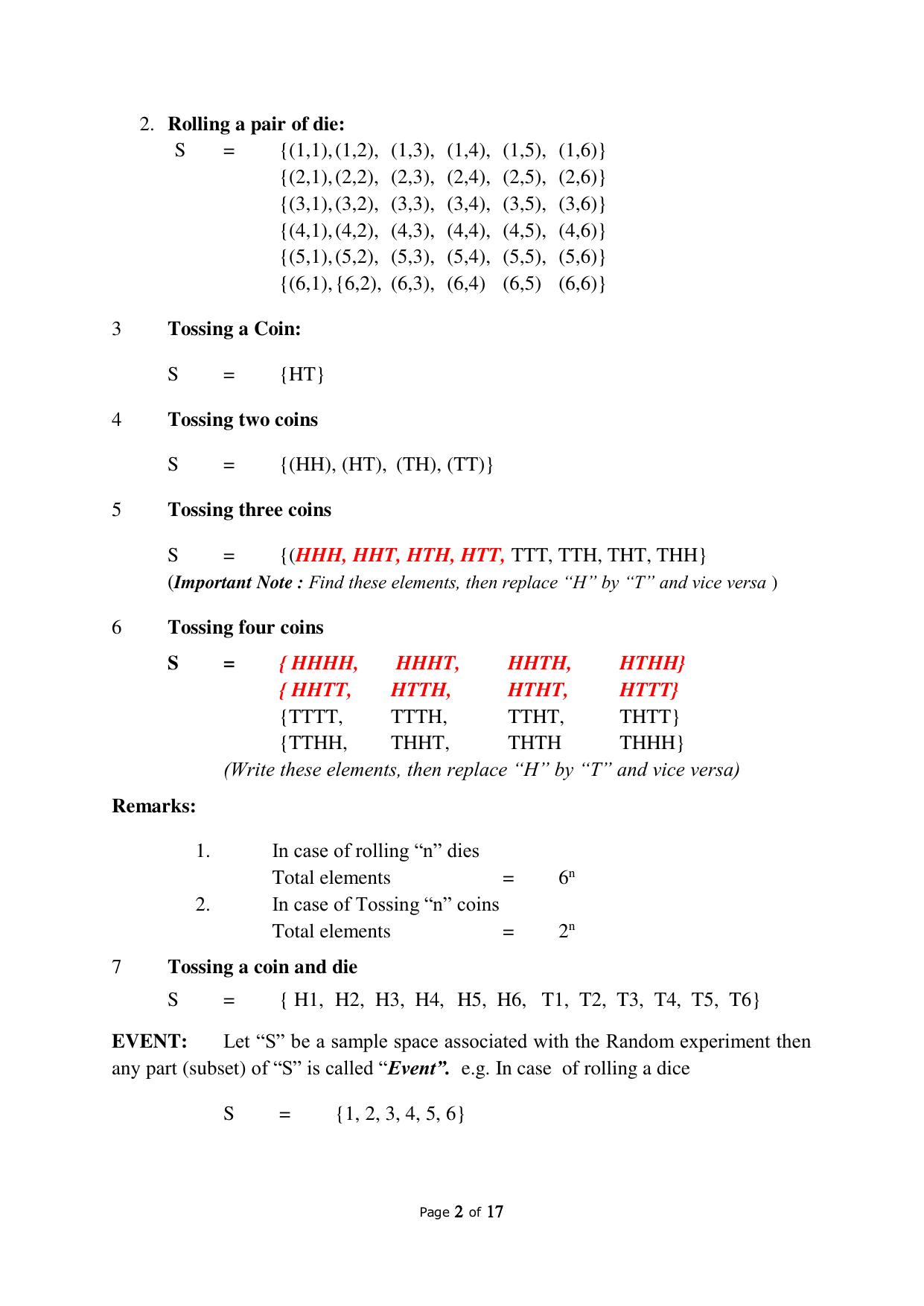 JKBOSE Class 10 Maths: CHAPTER 15 Probability Question Bank - Page 2