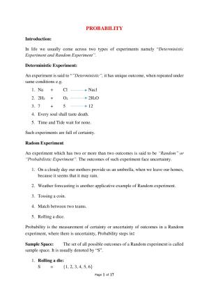JKBOSE Class 10 Maths: CHAPTER 15 Probability Question Bank