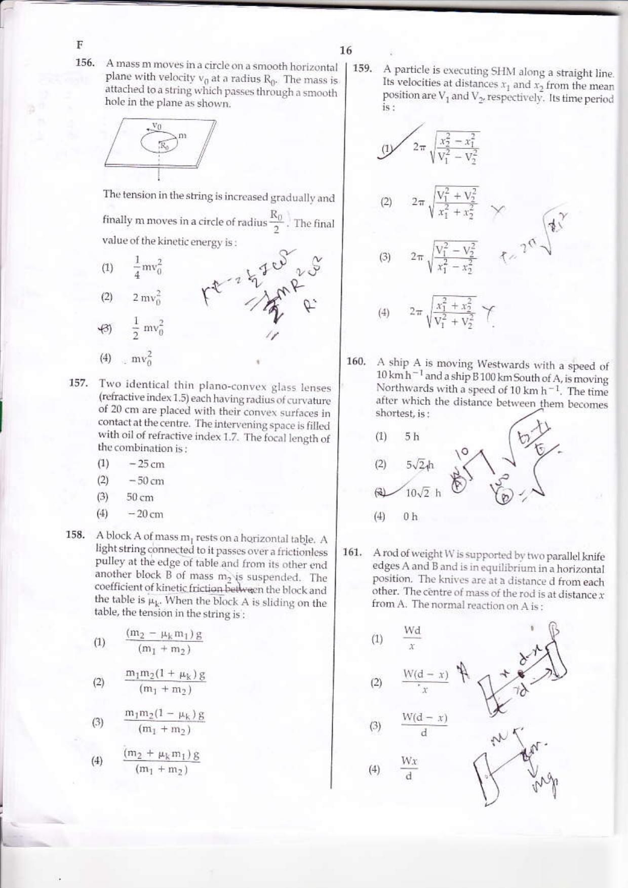 NEET Code F 2015 Question Paper - Page 16
