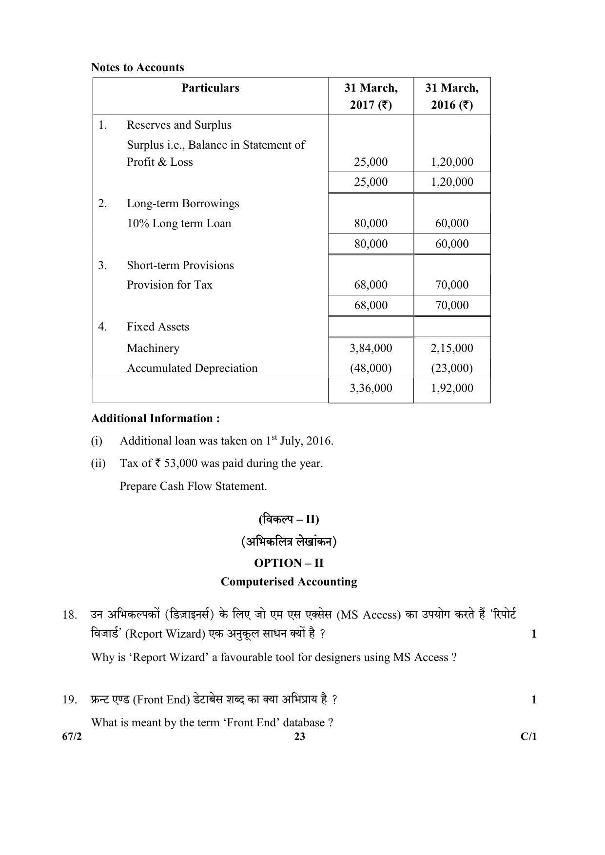 CBSE Class 12 264-2 & 67-2 (Accountancy_Urdu) 2018 Compartment Question Paper - Page 39
