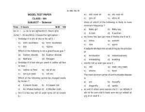 HP Board Class 8 Science Model Paper