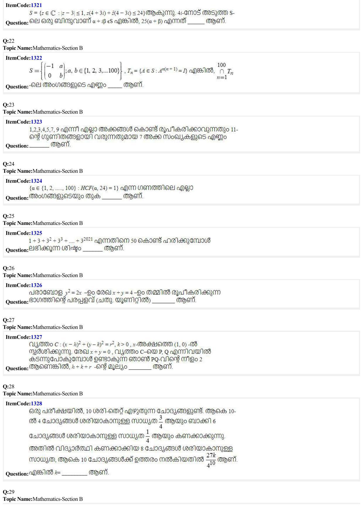 JEE Mains 2022: BTech Malayalam (Shift 2) 24-06-2022 Question Paper - Page 6