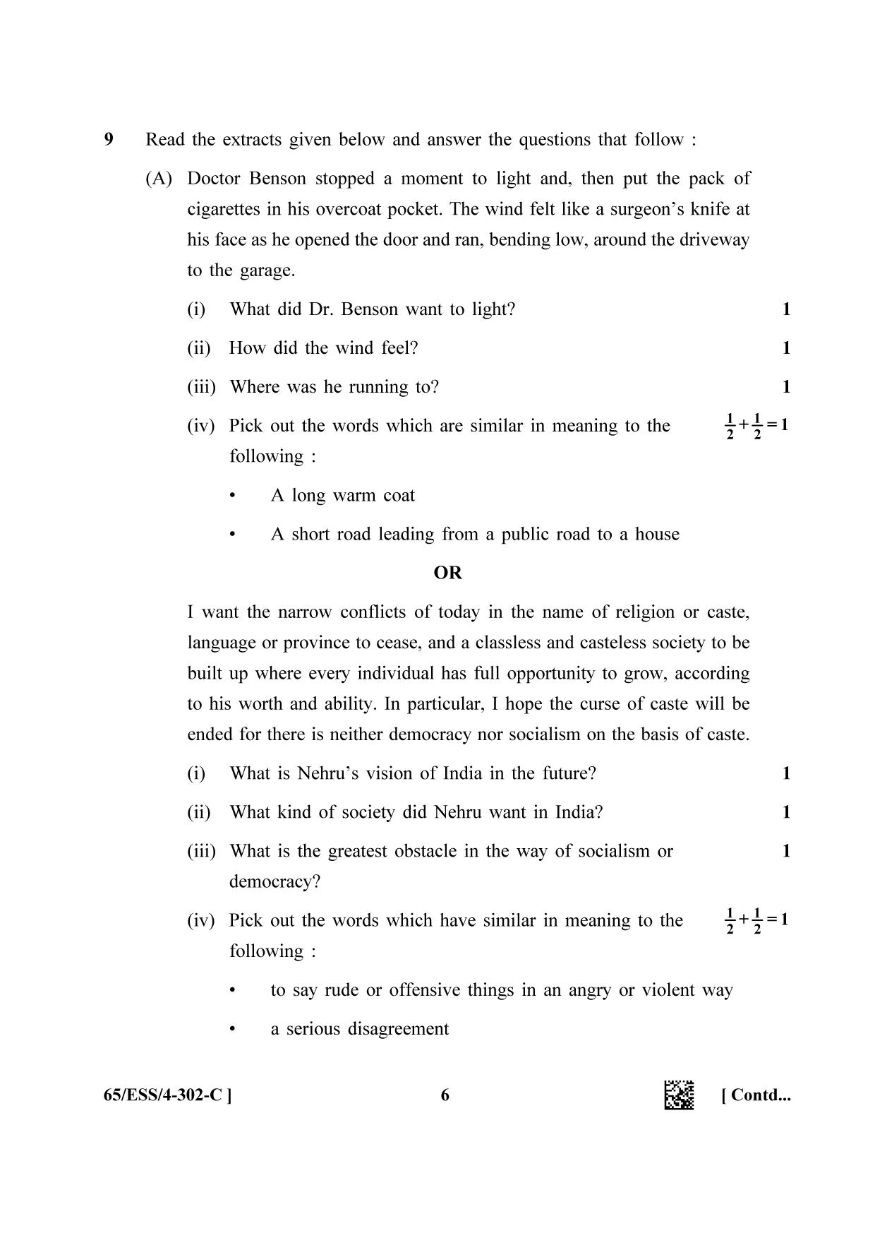 NIOS 2023 Class 12 English (ESS) Question Paper - Page 30