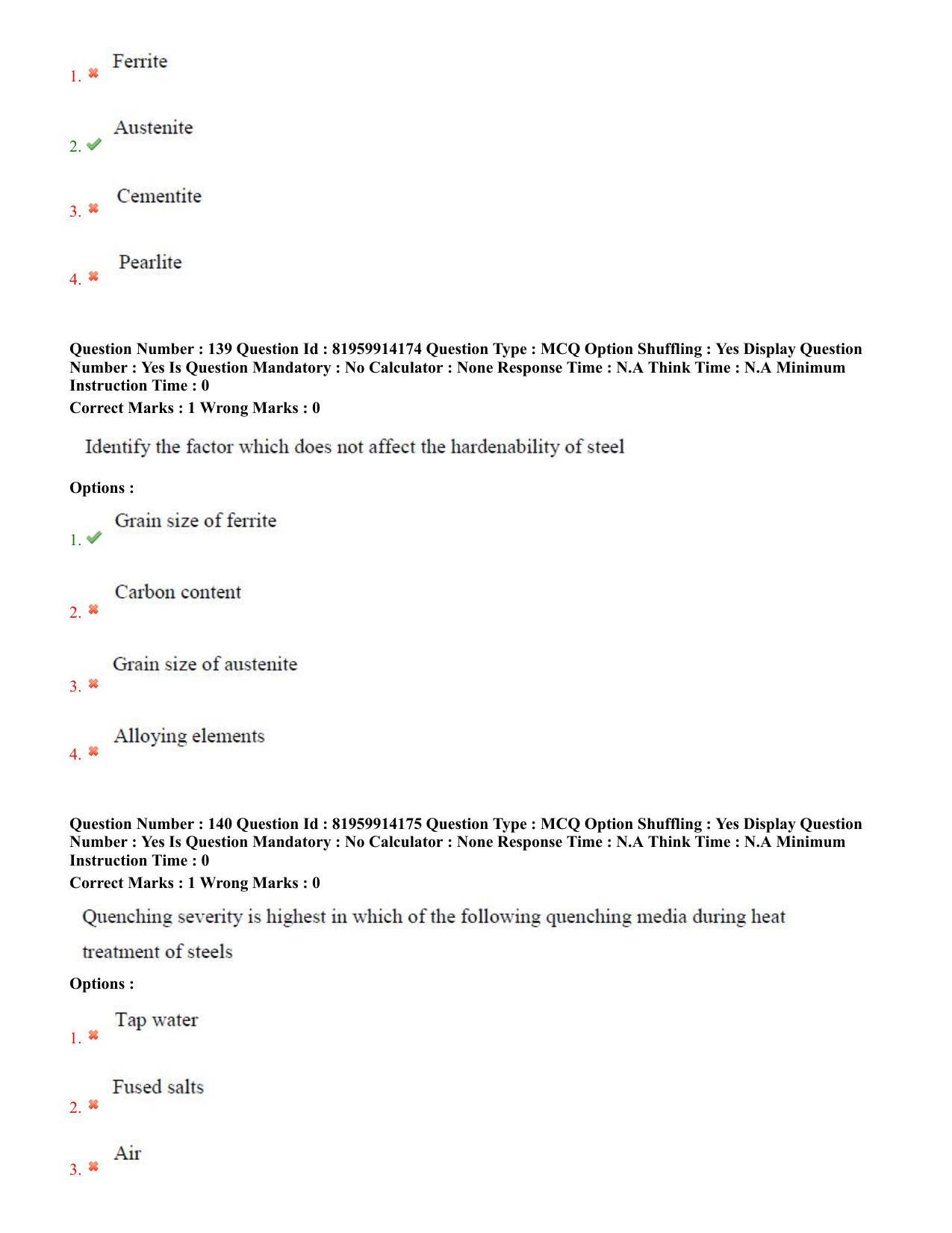 TS ECET 2022 Metallurgy Engineering Question Paper - Page 63
