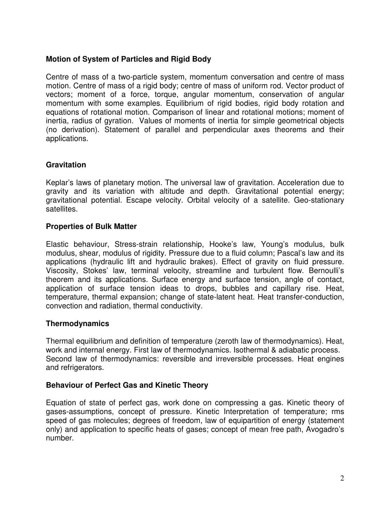 AMU Entrance Exam: P.G. Advance Diploma in Solar Engineering & Management Syllabus - Page 2