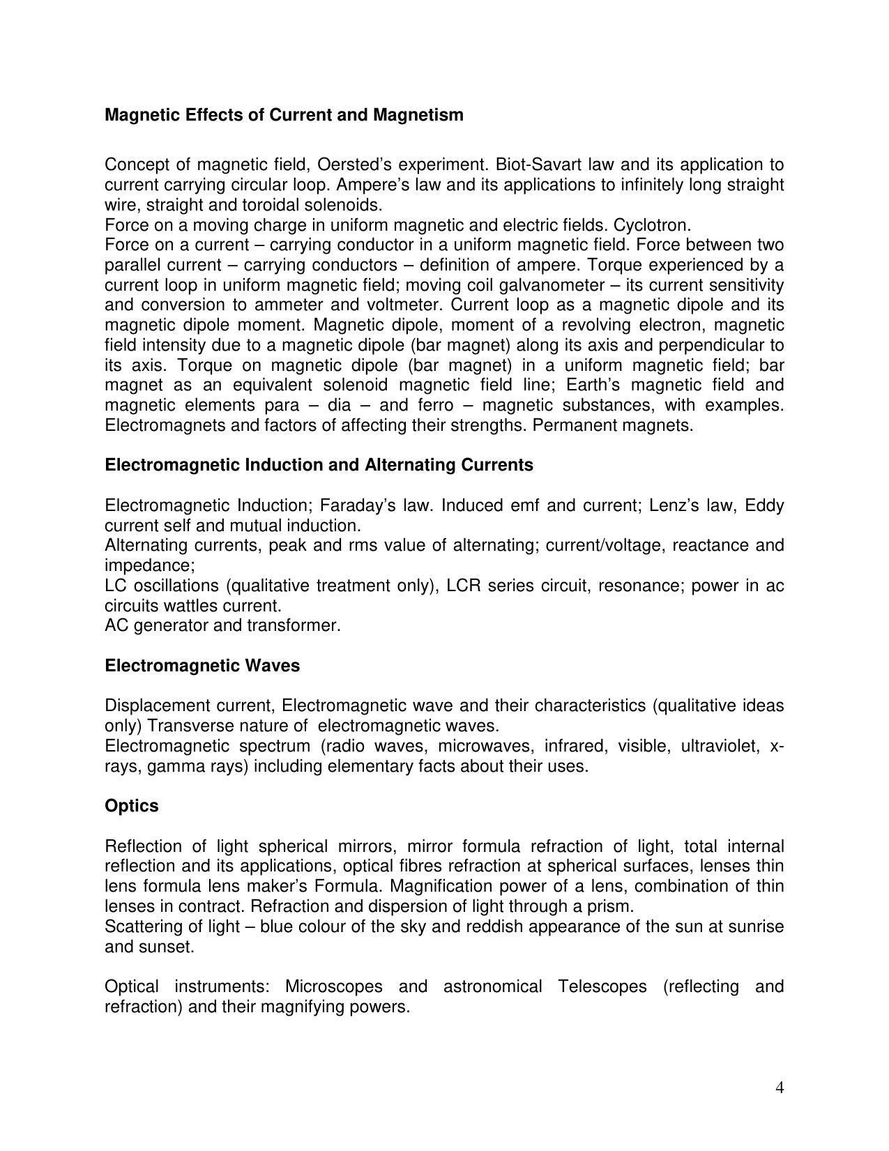 AMU Entrance Exam: P.G. Advance Diploma in Solar Engineering & Management Syllabus - Page 4