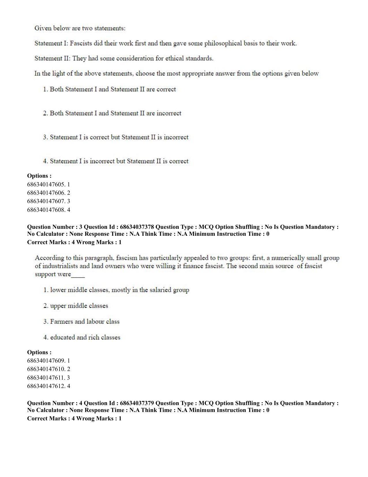 CUET PG 2023: COQP01 – Agri-Business Management Eng-Shift 3 (23-06-2023) Question Paper - Page 6