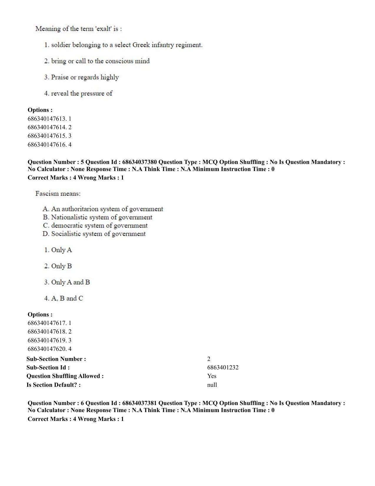 CUET PG 2023: COQP01 – Agri-Business Management Eng-Shift 3 (23-06-2023) Question Paper - Page 7