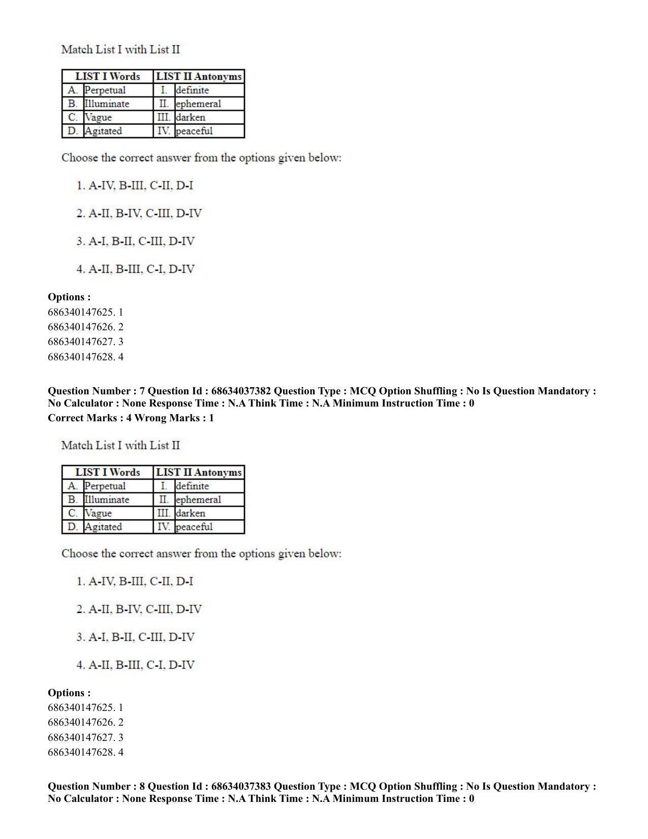 CUET PG 2023: COQP01 – Agri-Business Management Eng-Shift 3 (23-06-2023) Question Paper - Page 9