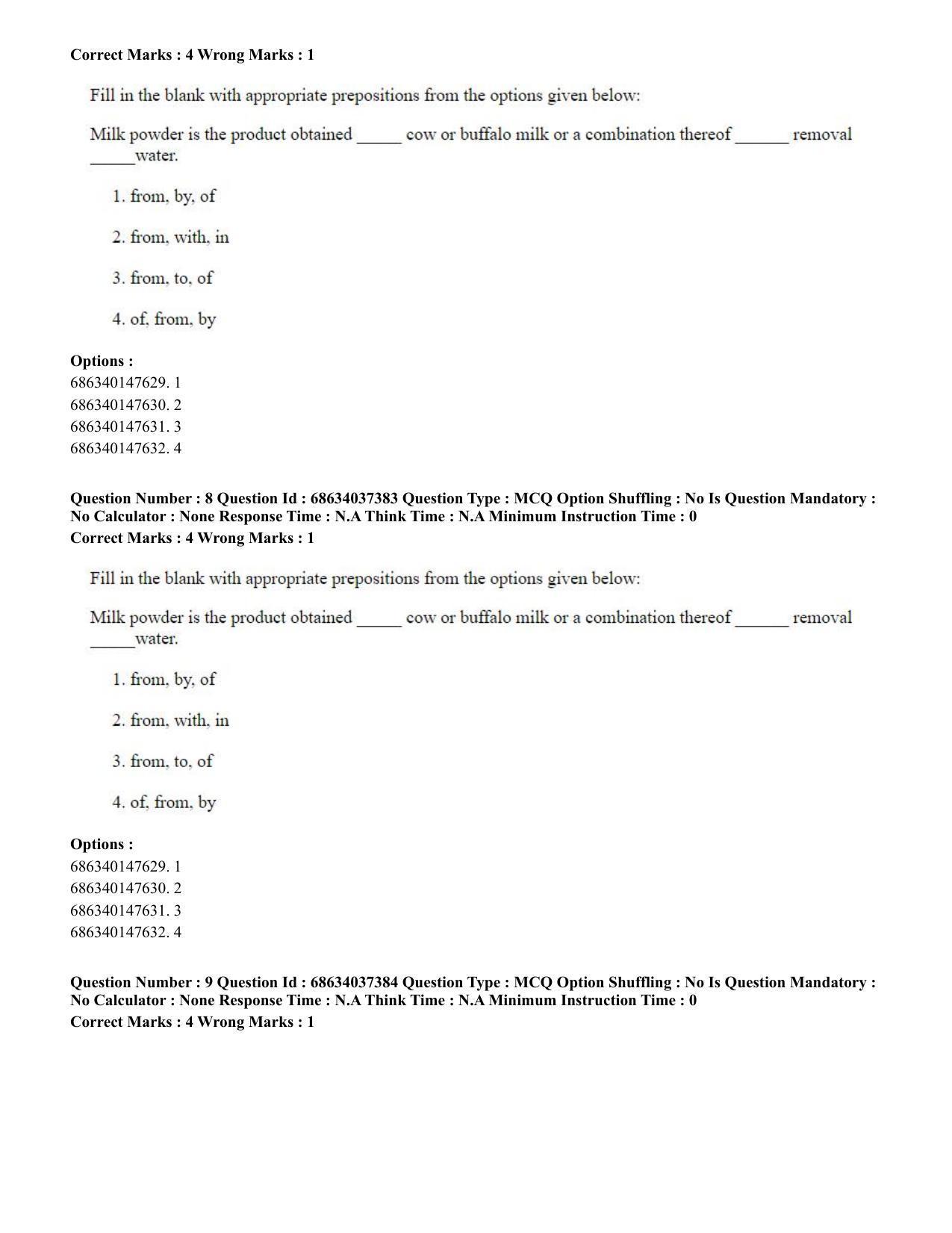 CUET PG 2023: COQP01 – Agri-Business Management Eng-Shift 3 (23-06-2023) Question Paper - Page 10