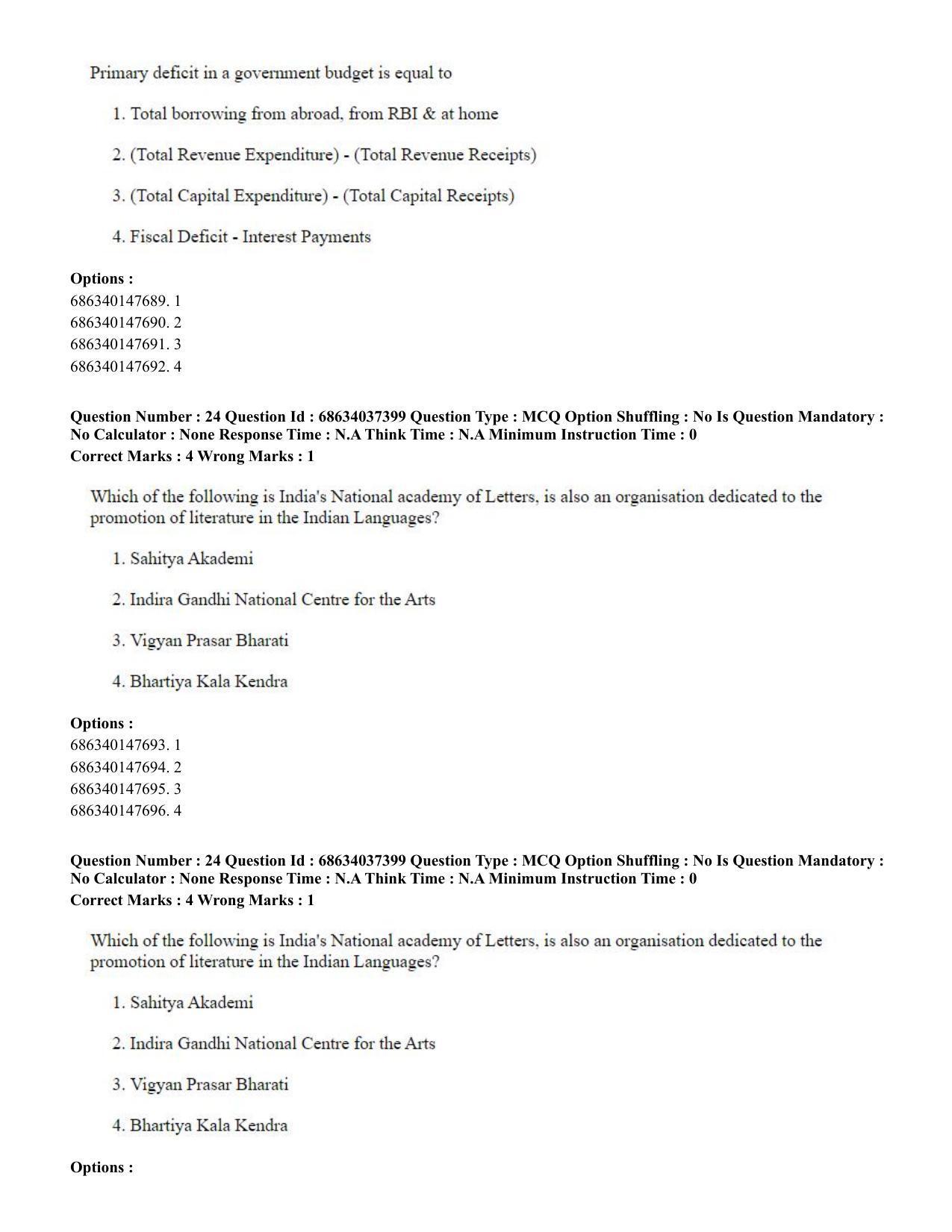 CUET PG 2023: COQP01 – Agri-Business Management Eng-Shift 3 (23-06-2023) Question Paper - Page 24