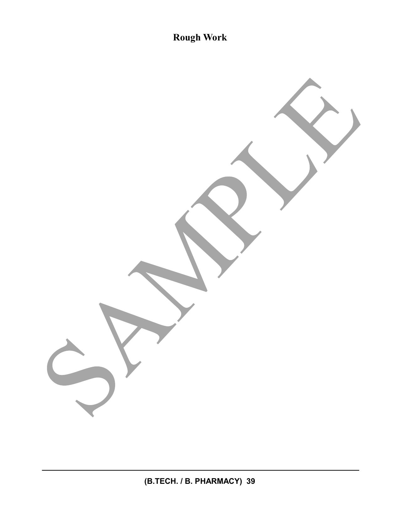 HPCET B. Tech. and B. Pharm. 2023 Sample Paper - Page 39