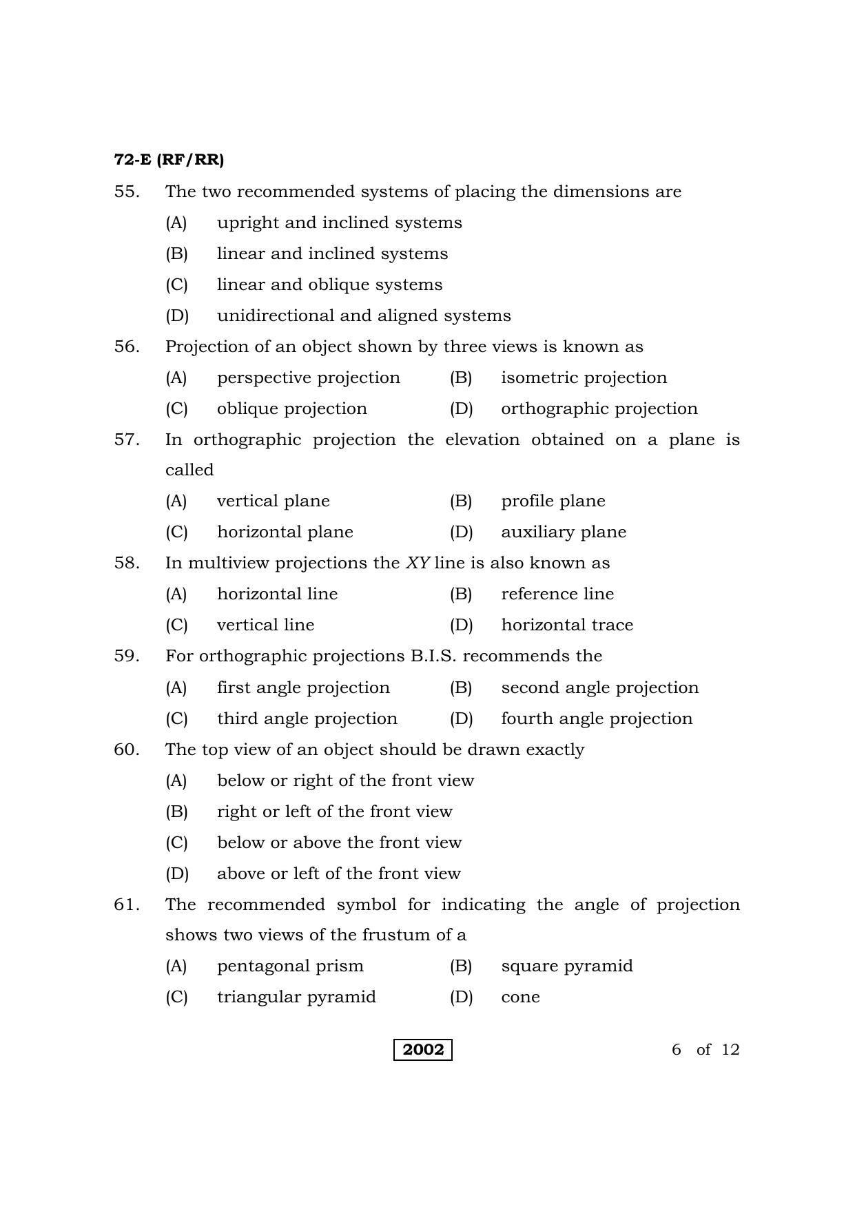 Karnataka SSLC Engineering Graphics Question Paper 2021 - Page 6