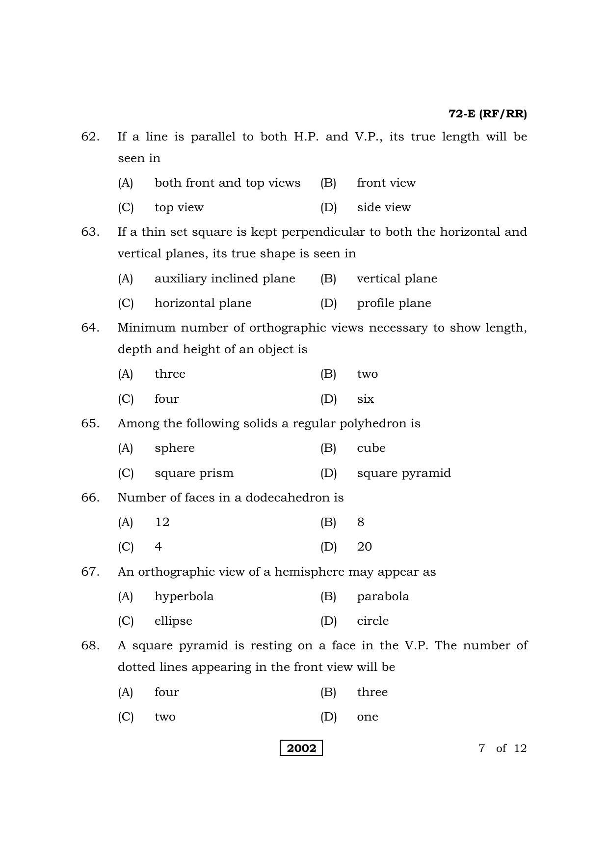 Karnataka SSLC Engineering Graphics Question Paper 2021 - Page 7