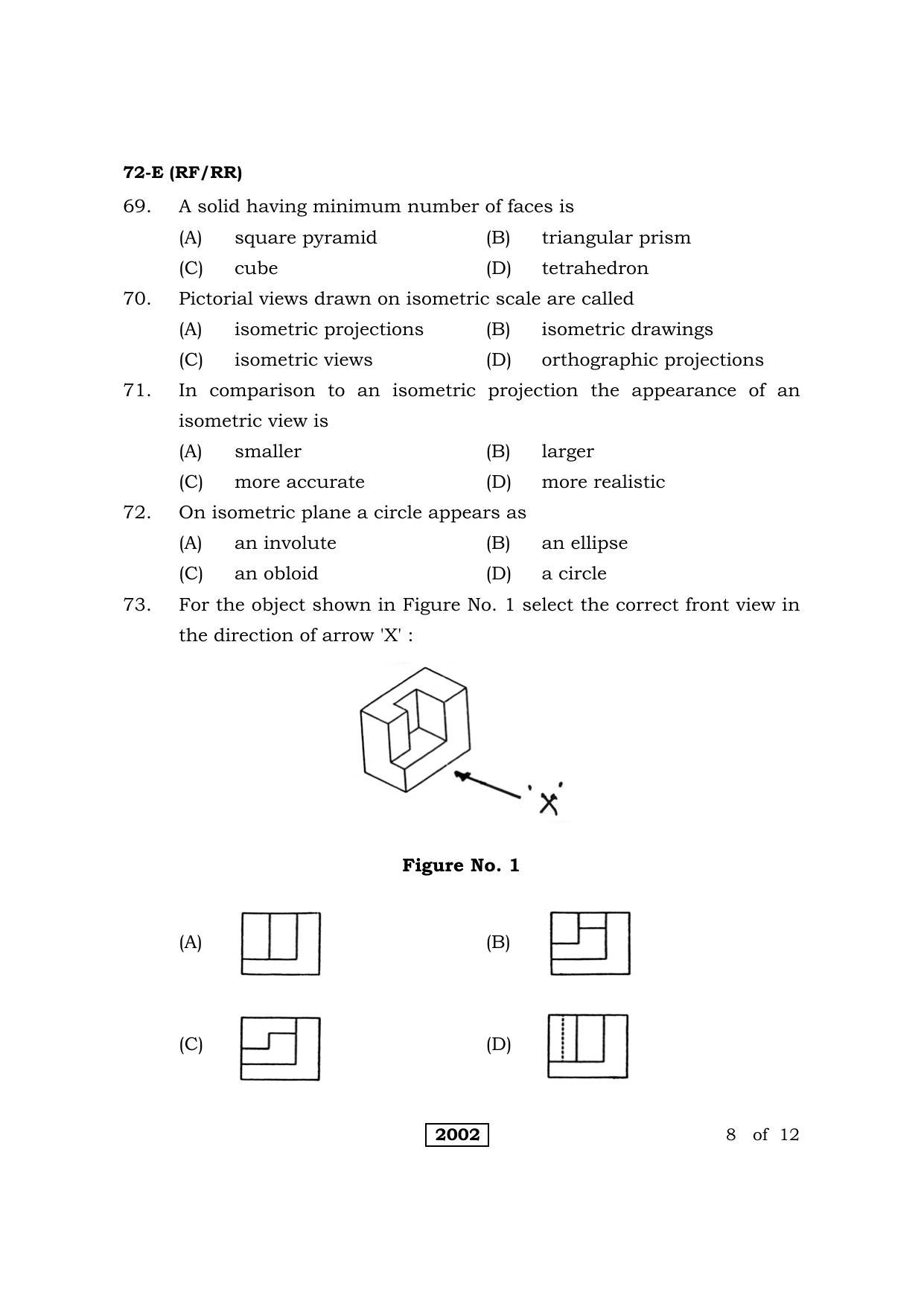 Karnataka SSLC Engineering Graphics Question Paper 2021 - Page 8