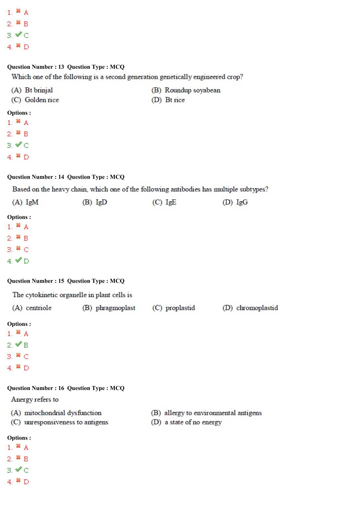 GATE 2015 Biotechnology (BT) Question Paper with Answer Key - Page 5