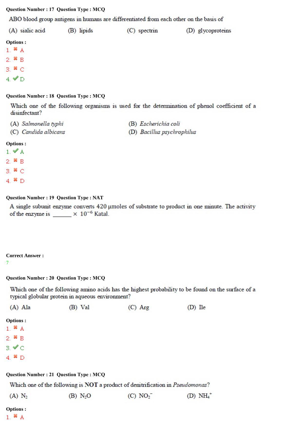 GATE 2015 Biotechnology (BT) Question Paper with Answer Key - Page 6