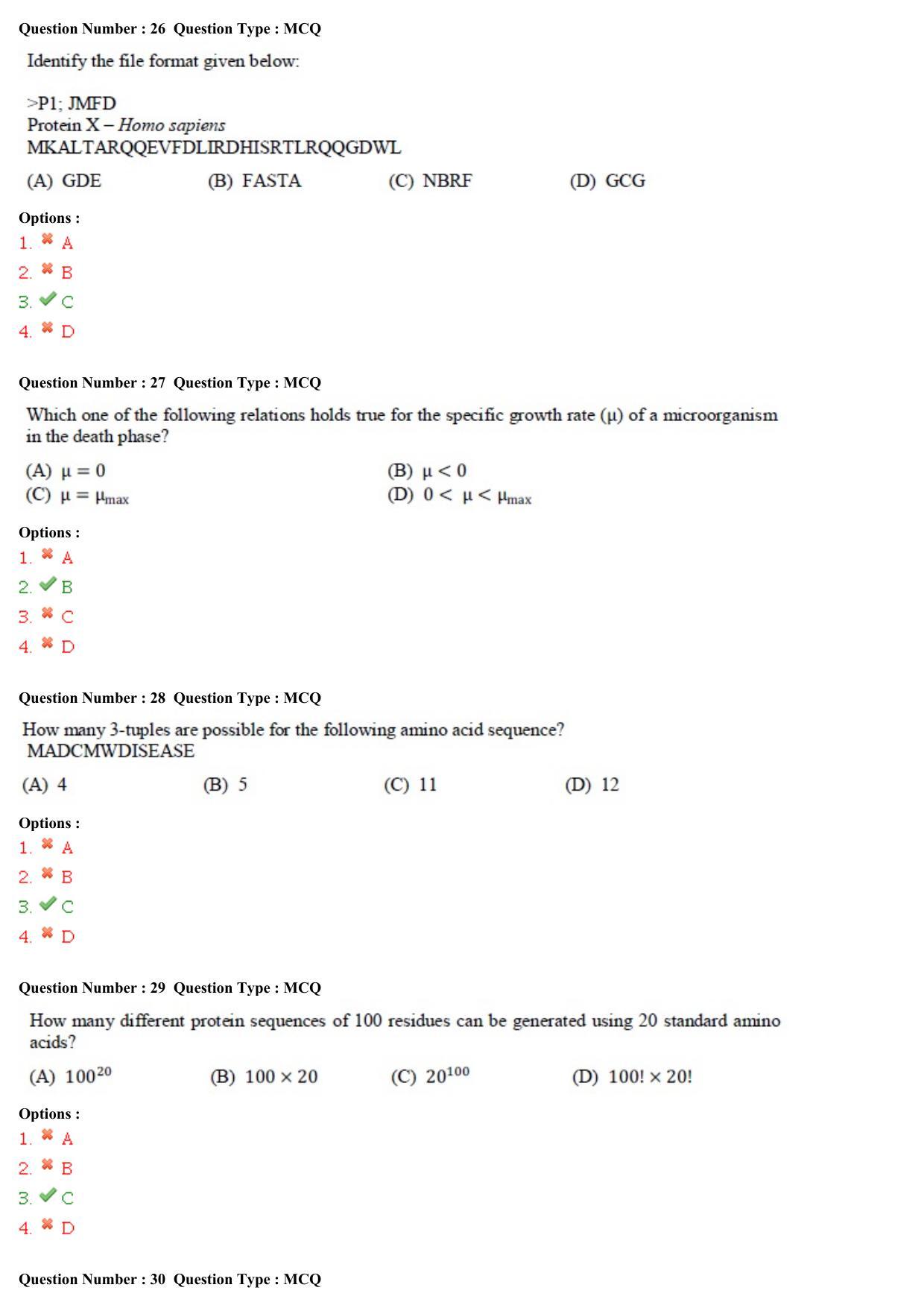 GATE 2015 Biotechnology (BT) Question Paper with Answer Key - Page 8