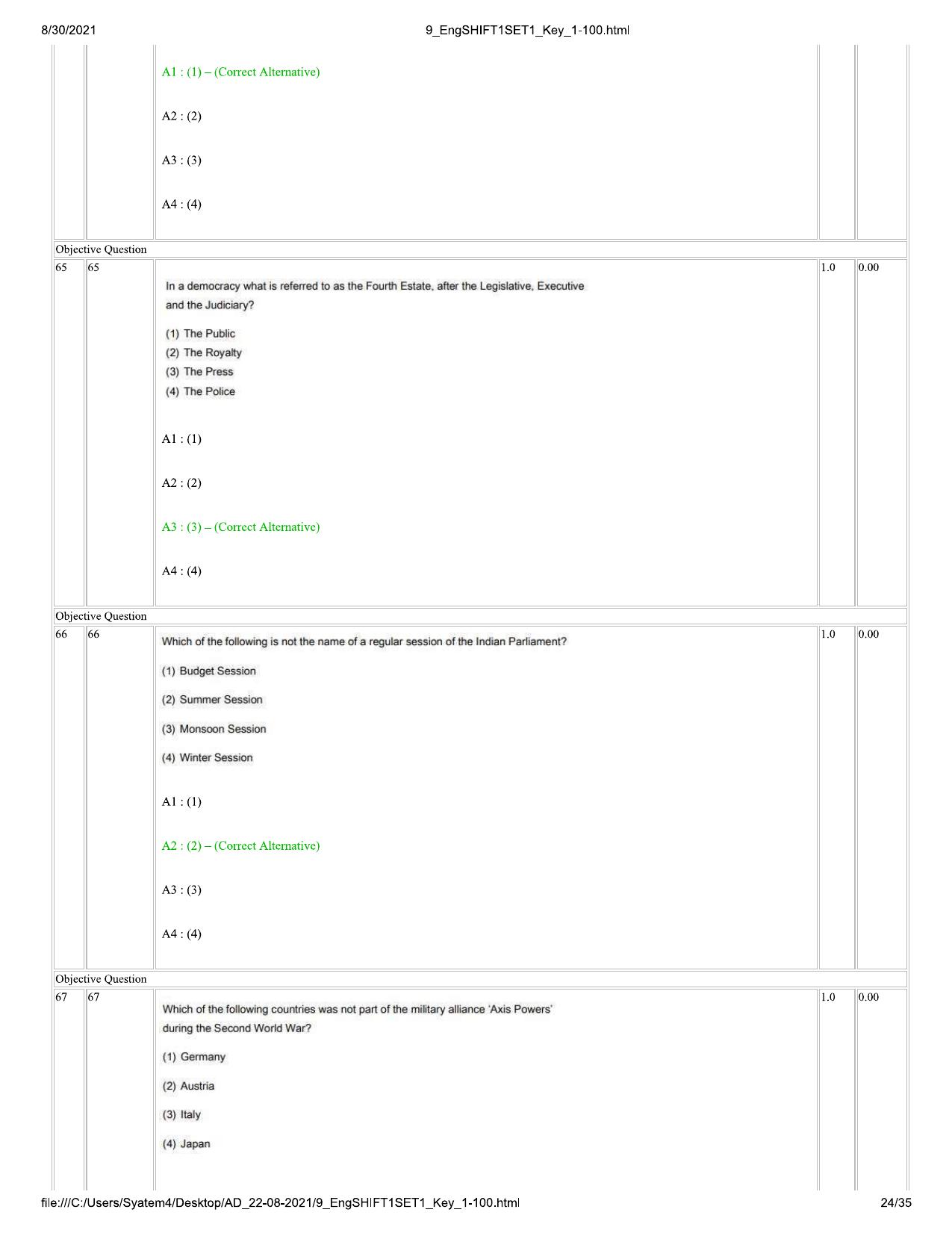 IIMC Journalism (PG Diploma) 2021 English Question Paper - Page 24