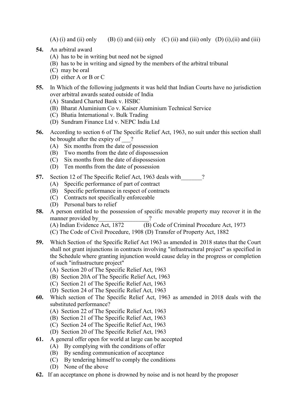 PU CET PG Question Paper 2024 - Page 20