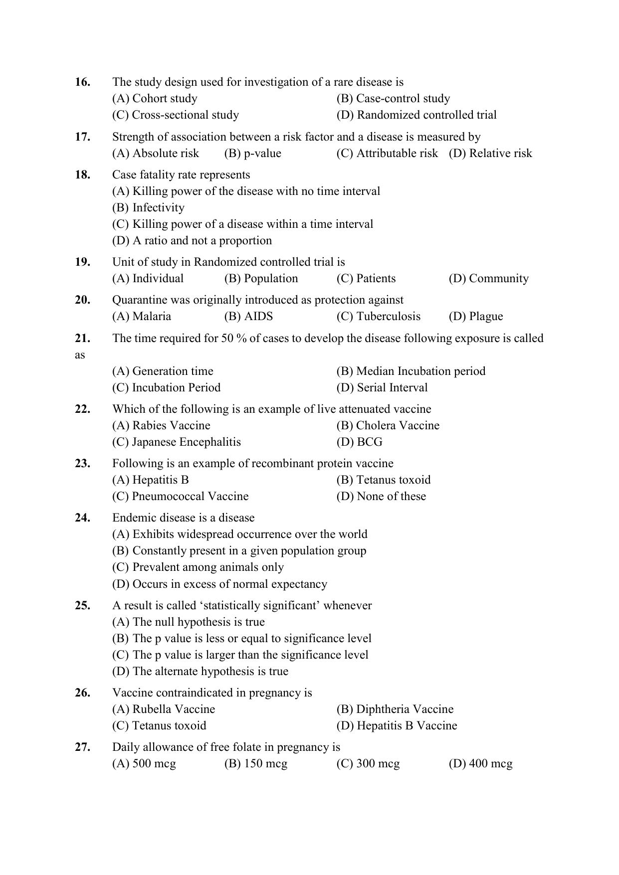 PU CET PG Question Paper 2024 - Page 34