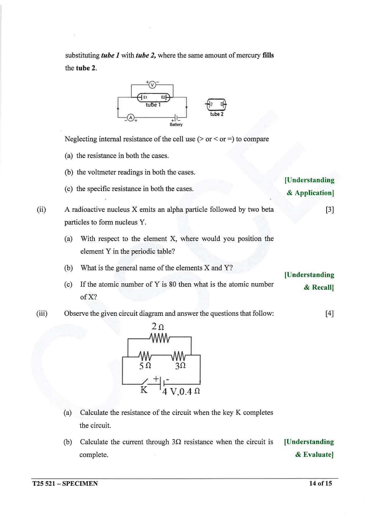 ICSE Class 10 2025 Physics (Science Paper 1) (QP & MS) Specimen Paper - Page 14