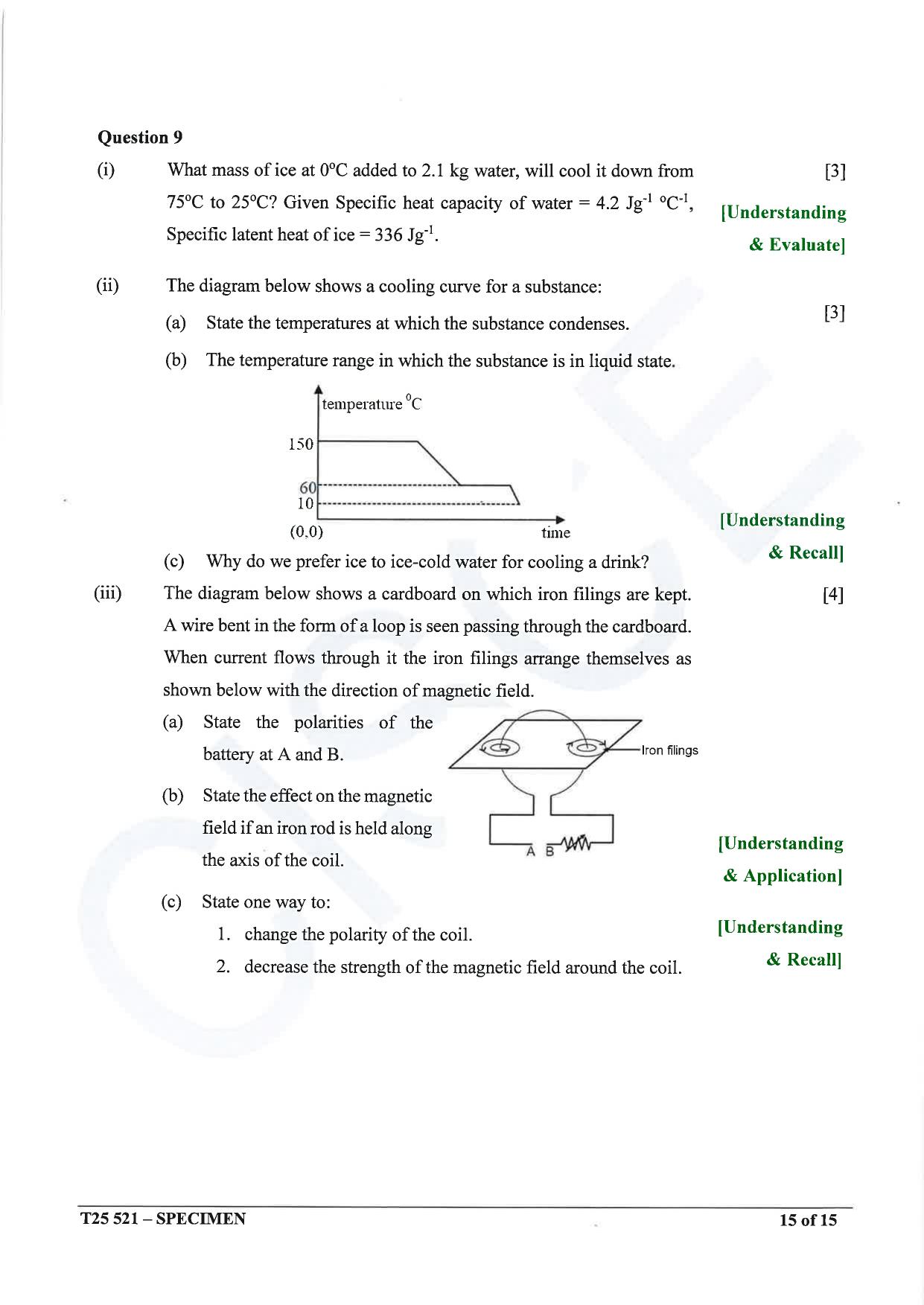 ICSE Class 10 2025 Physics (Science Paper 1) (QP & MS) Specimen Paper - Page 15