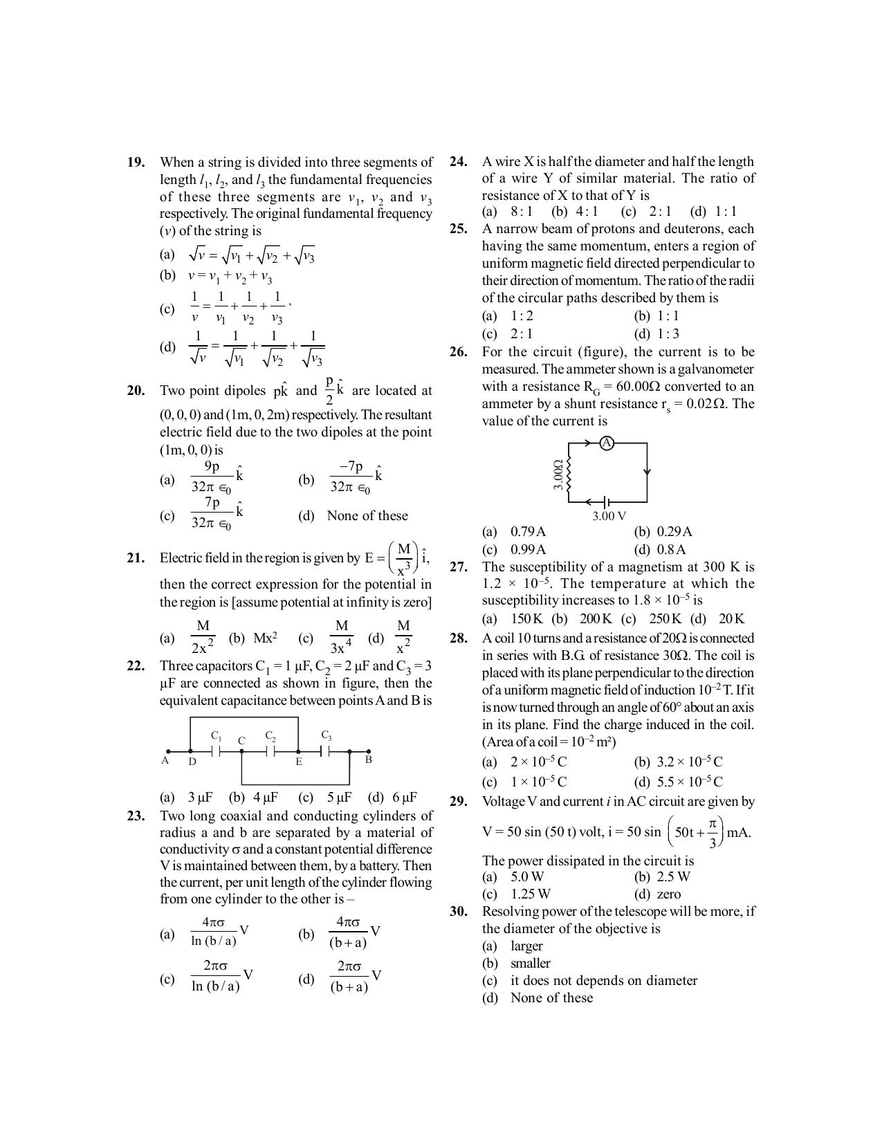 BITSAT 2014 Question Paper - Page 3