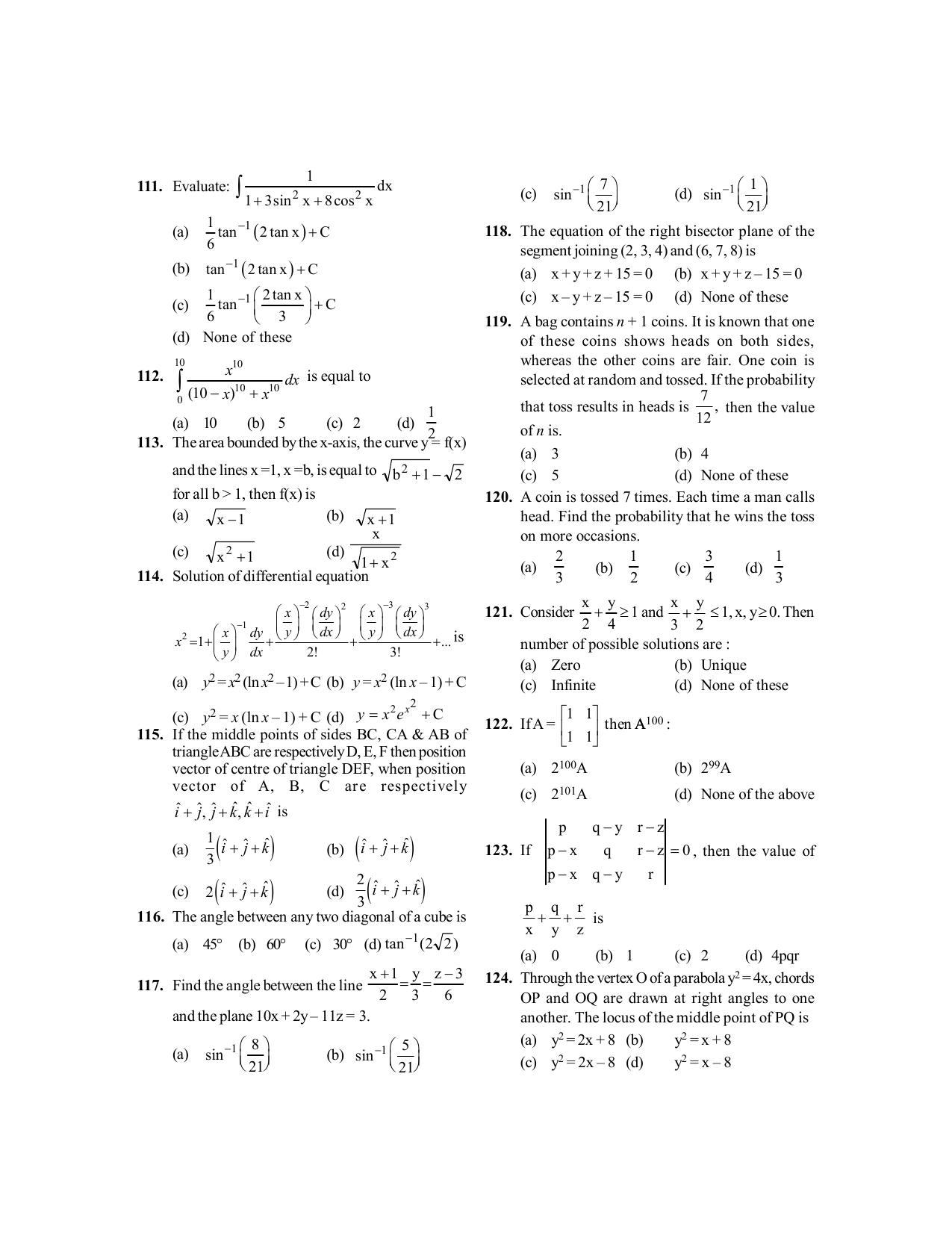 BITSAT 2014 Question Paper - Page 10